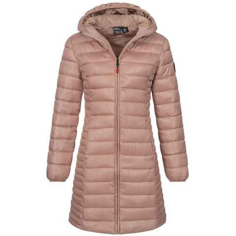 Geographical Norway Steppmantel Winter Jacke Steppjacke Parka Lange Kapuzenjacke Steppmantel Outdoor