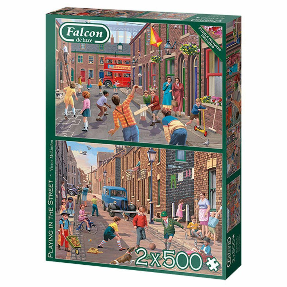 Puzzleteile Jumbo x the Falcon Puzzle Spiele 2 500 in Playing Street 500 Teile,