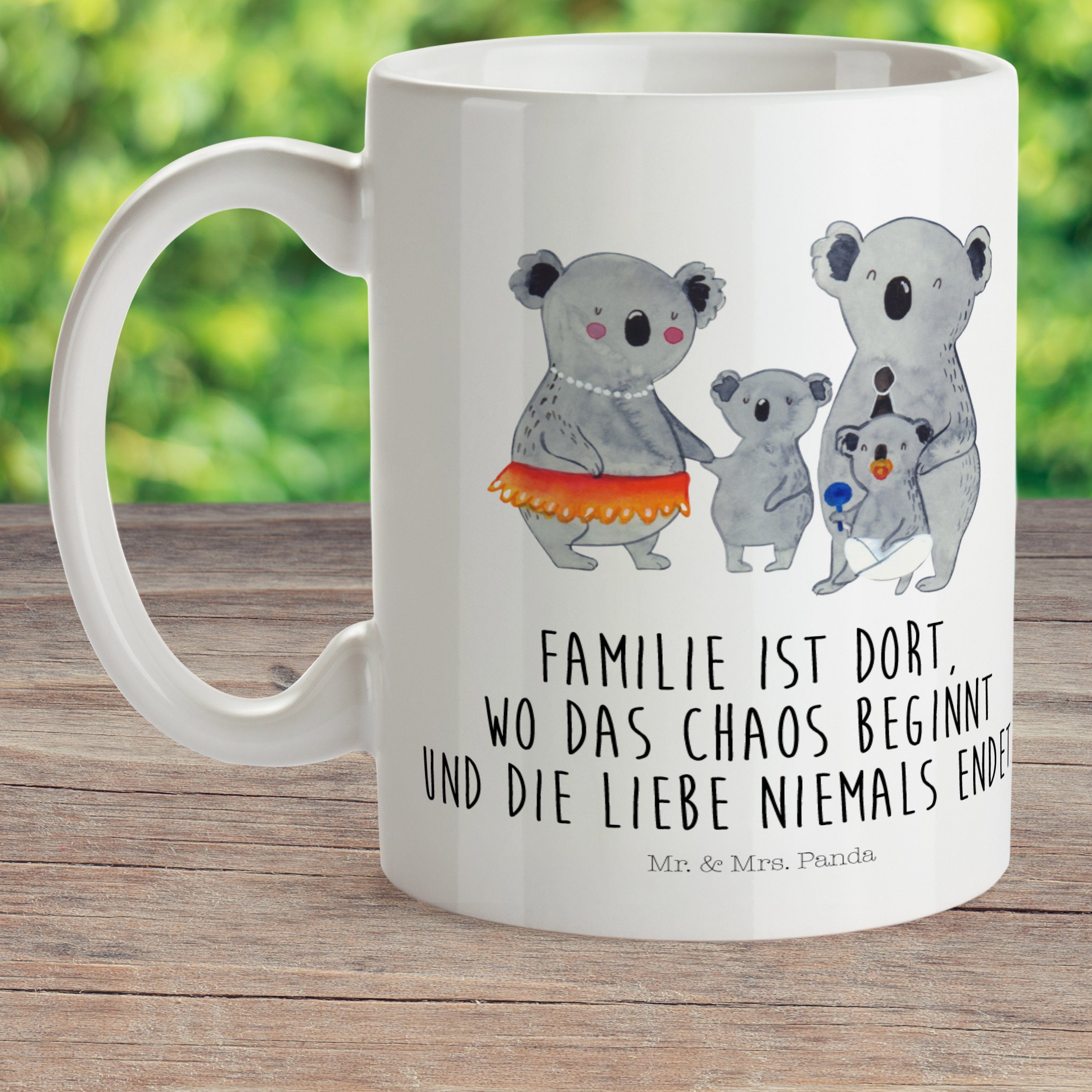 - Familienleben, & Kunststoff Mr. Panda Koala Mrs. Geschenk, Kunststo, Weiß Familie Kinderbecher - Geschwister,