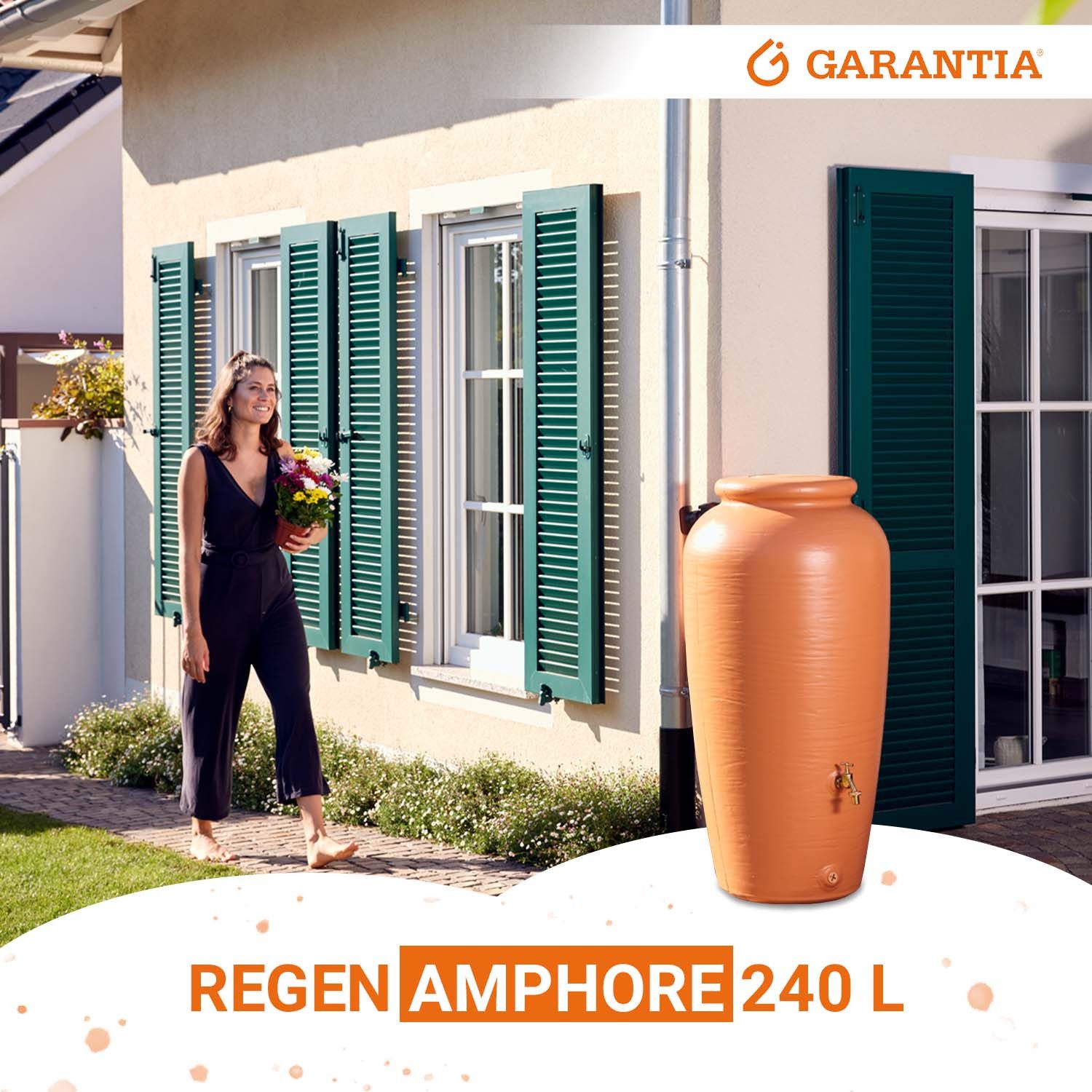 GARANTIA Regentonne Regentonne Amphore 240 Liter terrakotta, 240 l