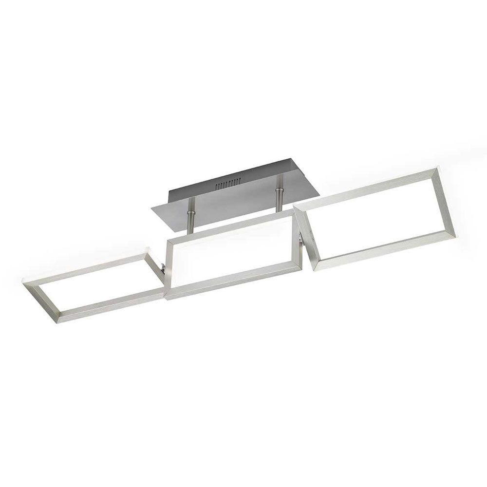 WOFI LED Deckenleuchte, LED-Leuchtmittel fest verbaut, Warmweiß, LED Design Decken Leuchte ALU Strahler verstellbar Lampe Wohn