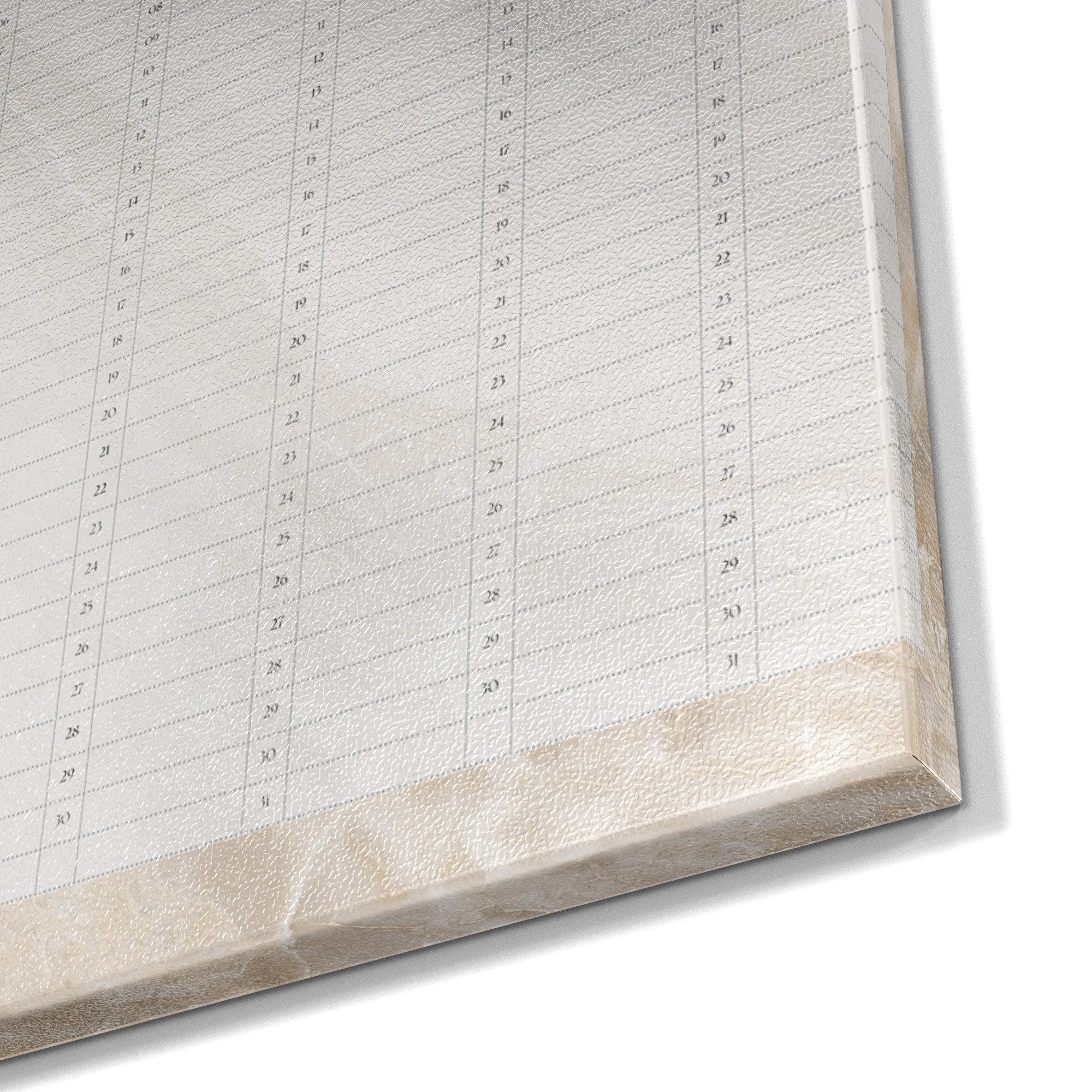 DEQORI Magnettafel 'Jahresplaner Beige (DE)', Metall Whiteboard für alle Magnete, Magnetboard magnetisch – Bild 5 von 5