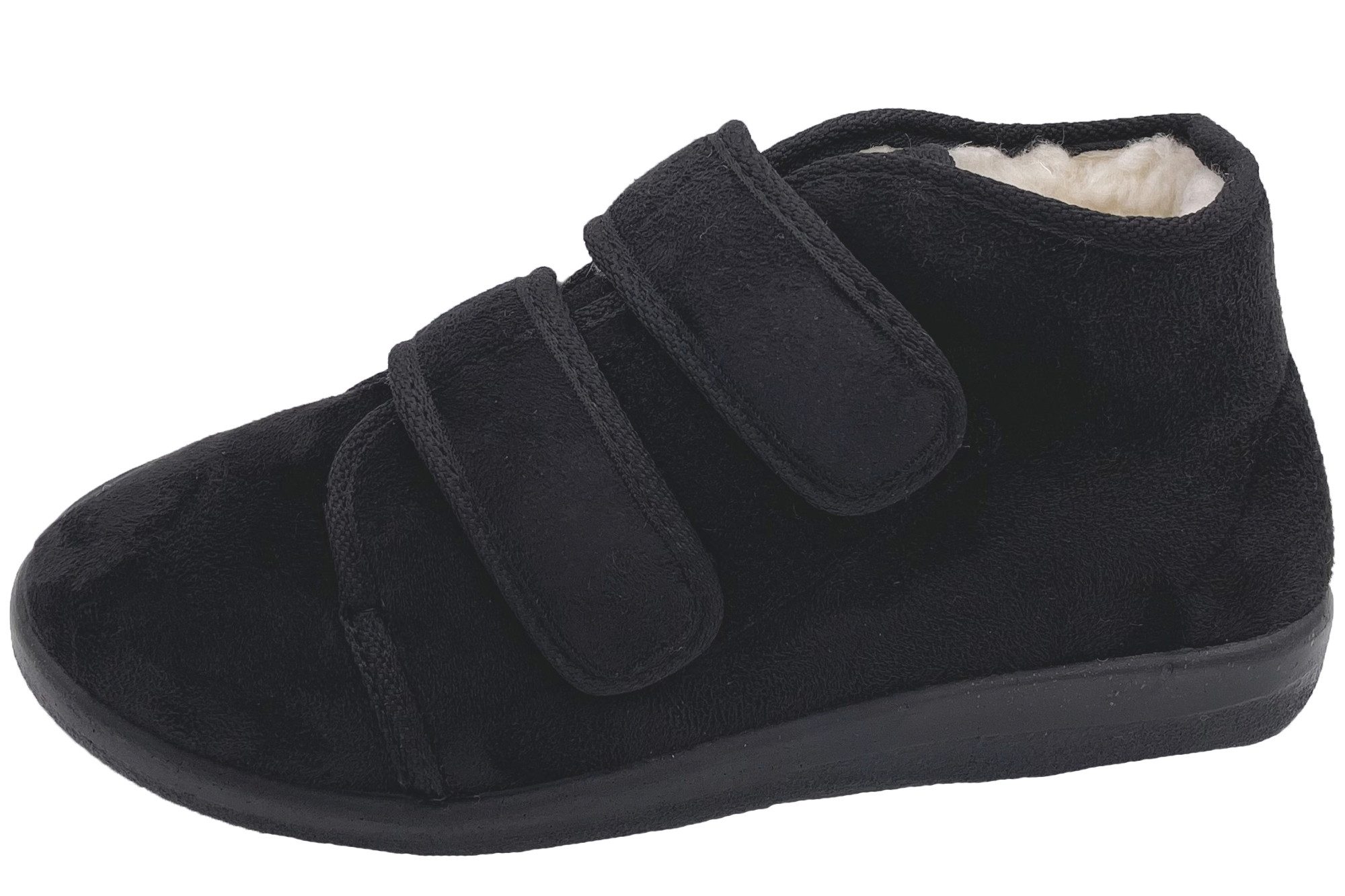 PADERO OrtoMed gefütterter Klettverschluss Hausschuh gefüttert