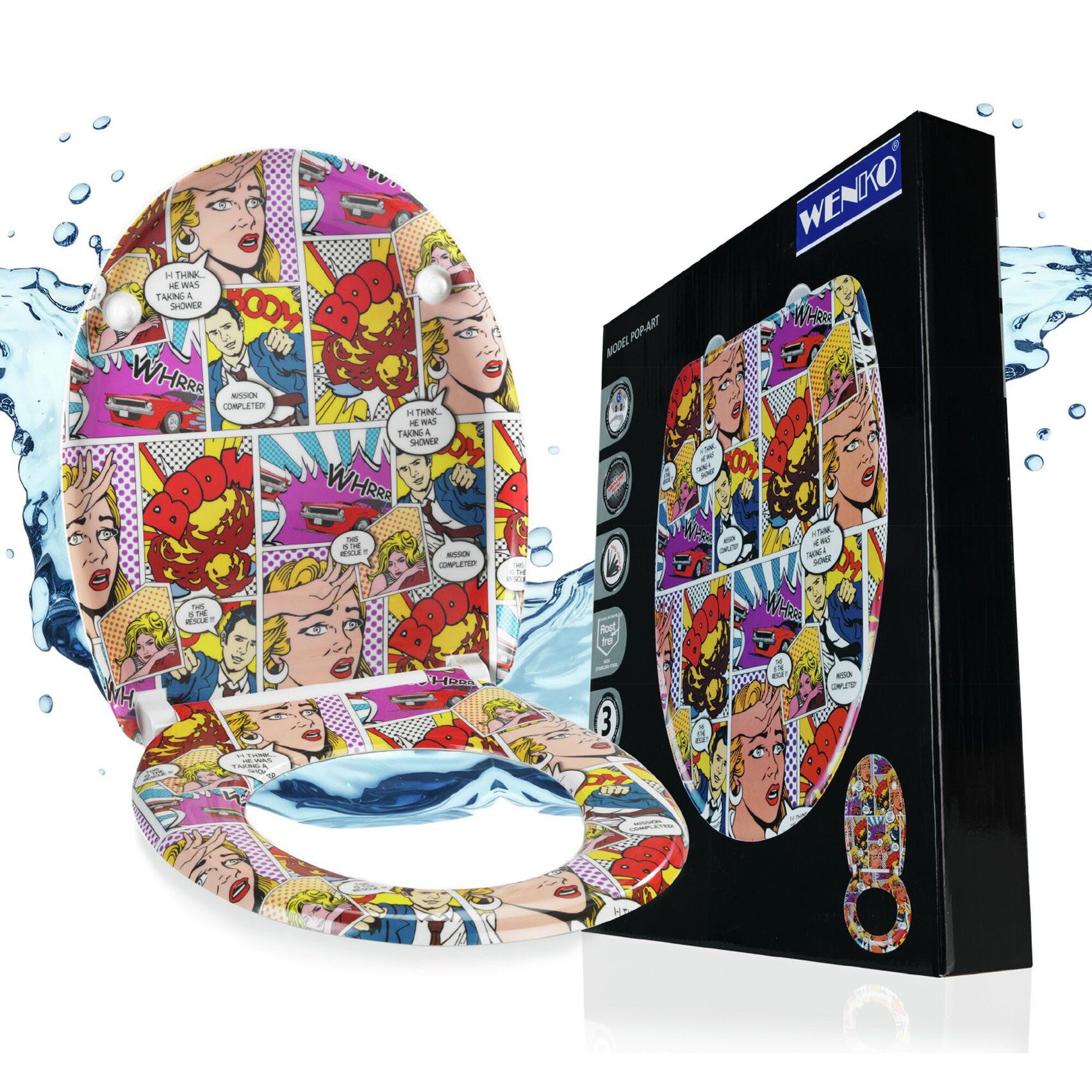 WENKO WC-Sitz Pop-Art