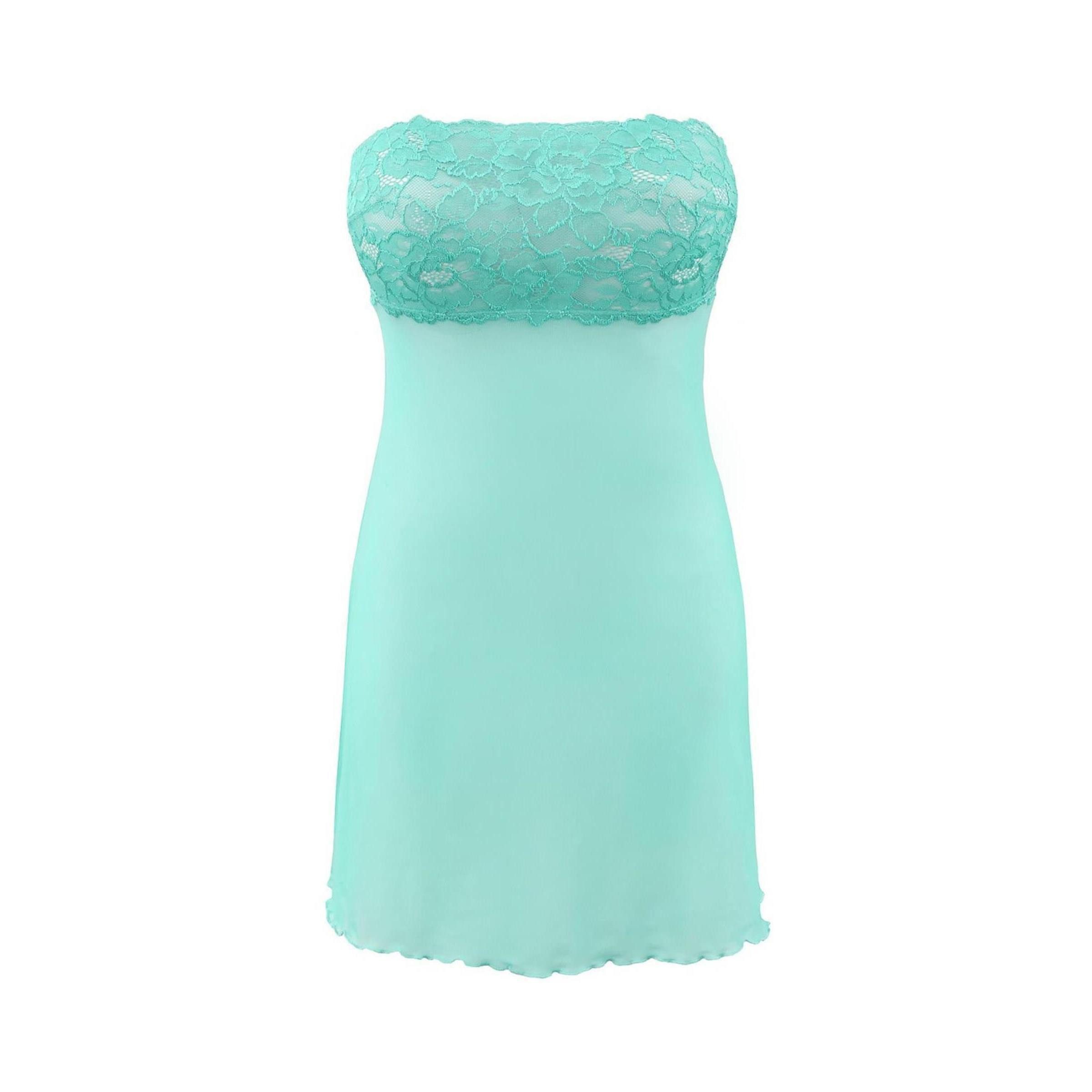 Axami Negligé V-9929 babydoll & string sea green - (L,M,S,XL)