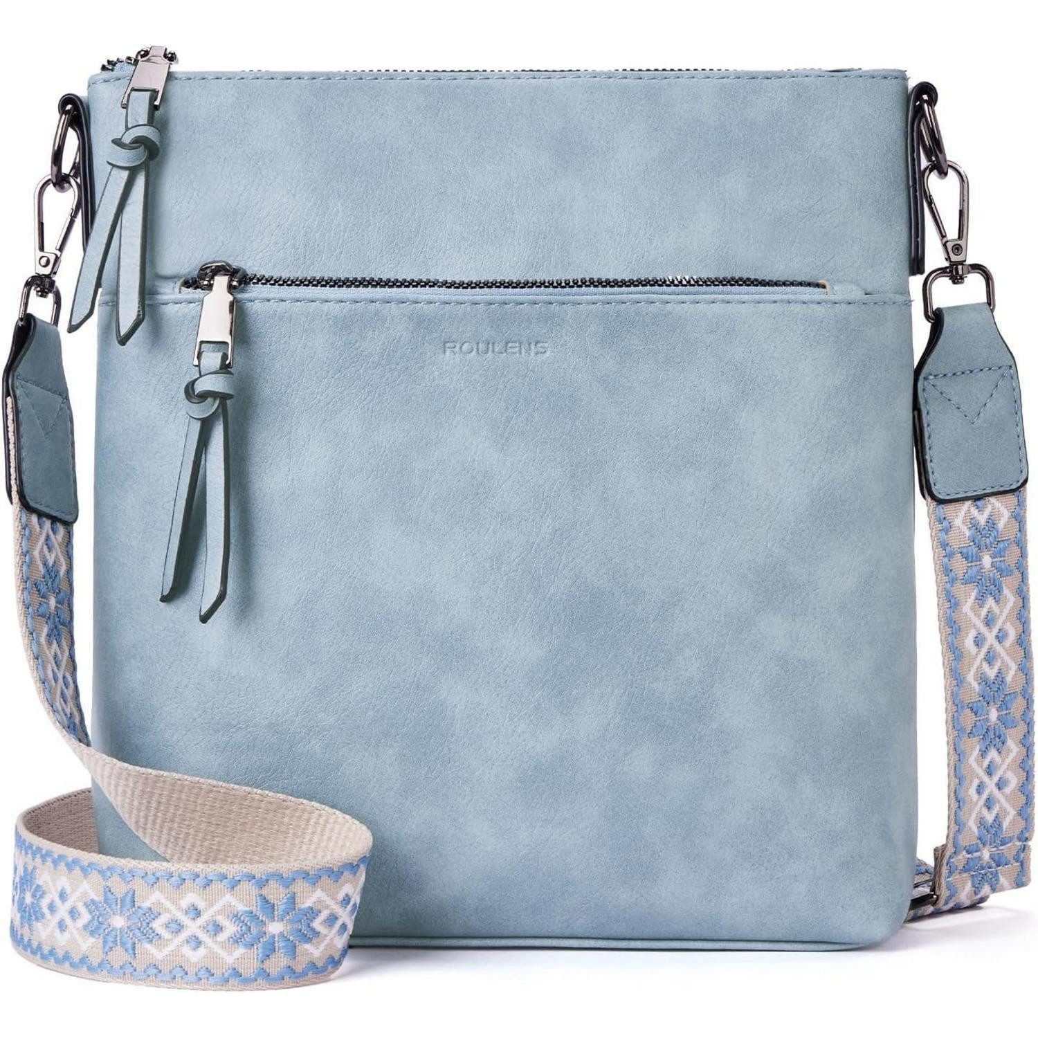 LuxusKollektion Umhängetasche Damen Umhängetasche Veganes Leder RFID-Schutz Crossbody Tasche