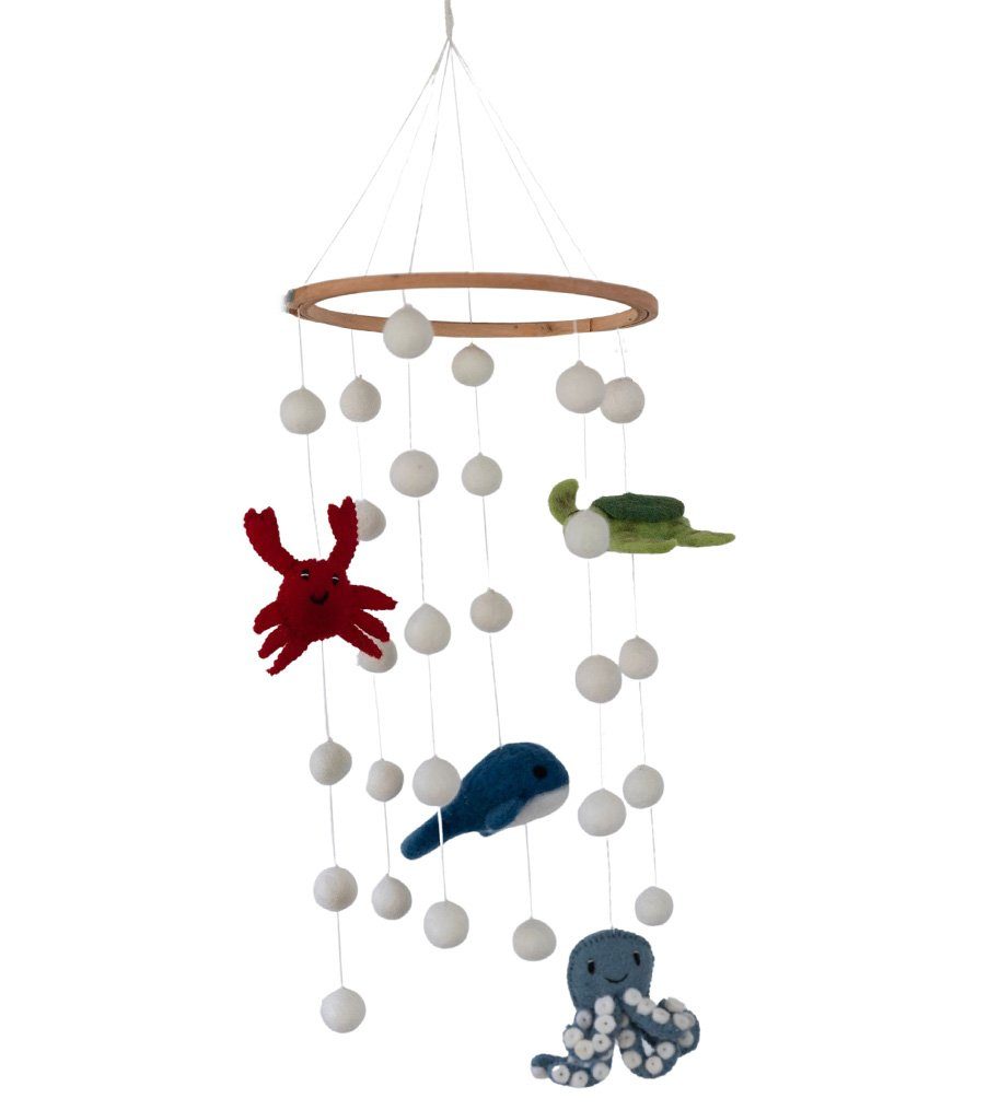 your castle Mobile Baby Mobile aus Filz, Handgearbeitet, Fair-Trade, zum Aufhängen