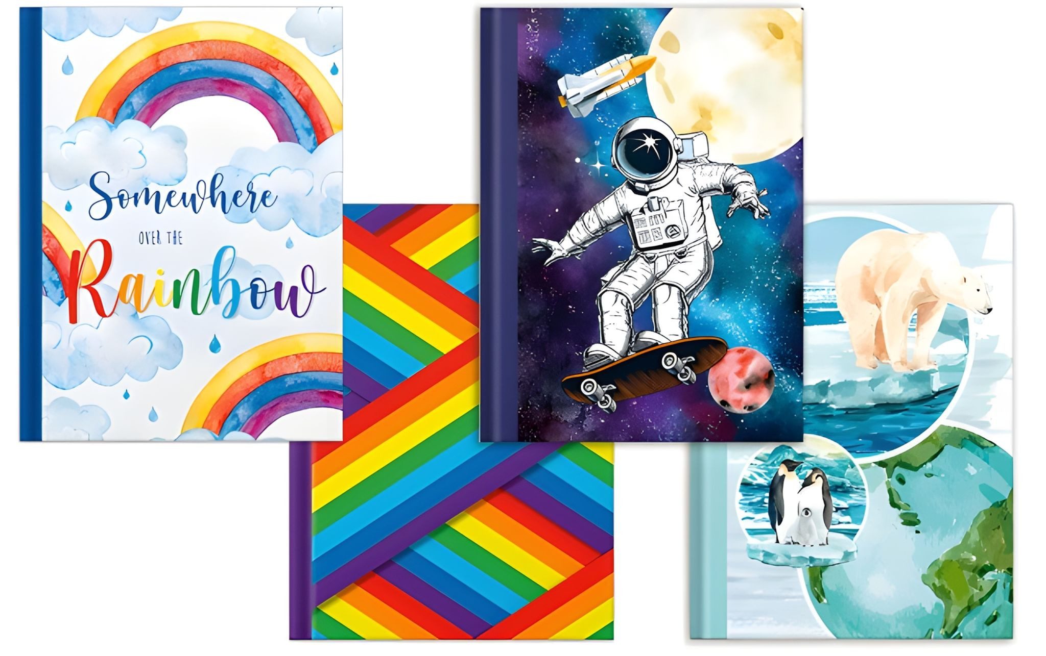 RNK Notizbuch RNK Kladde Sortierung Global Colors 4St A4 96Bl