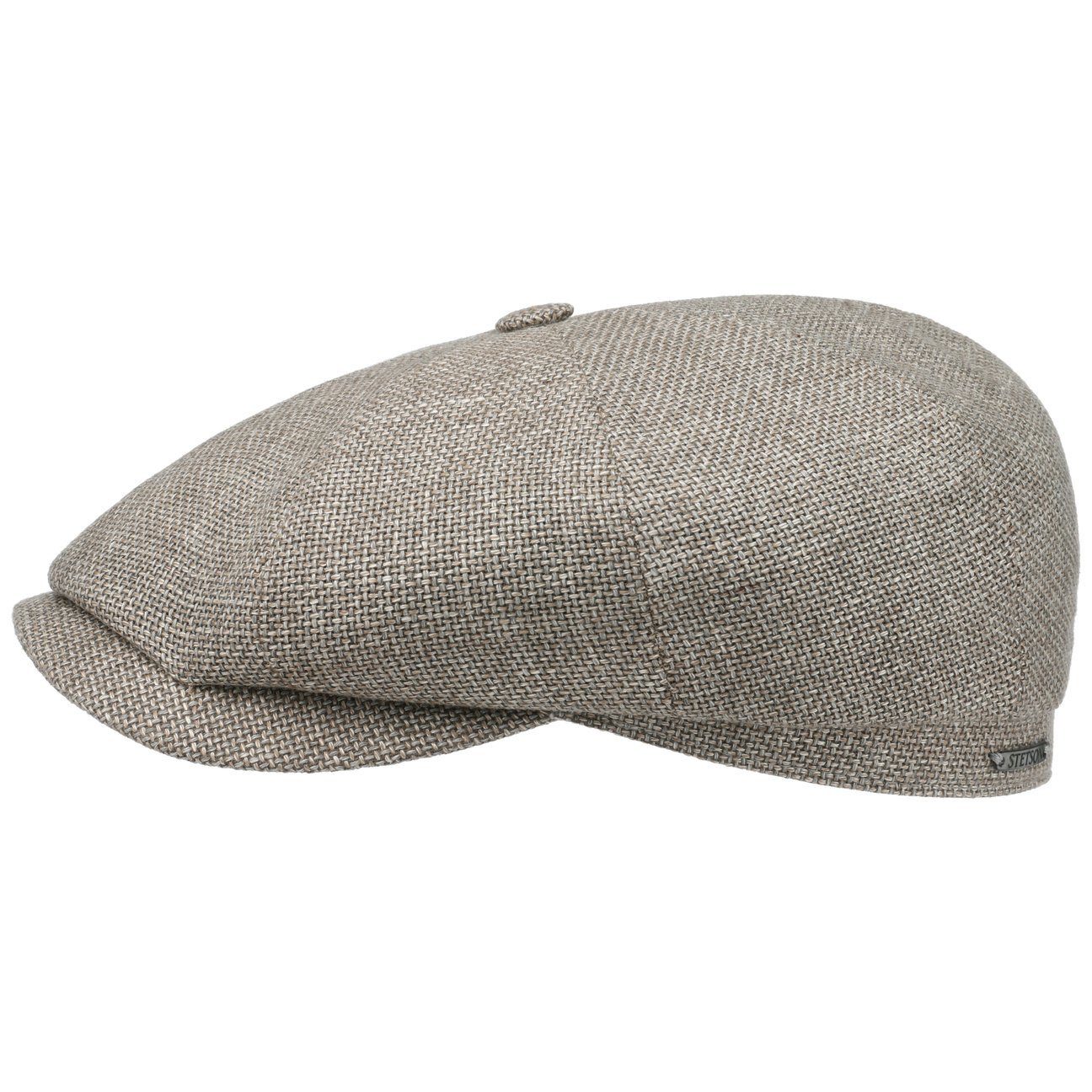 Stetson Flat EU Cap the mit grau-beige Schirm, Made Schirmmütze (1-St) in