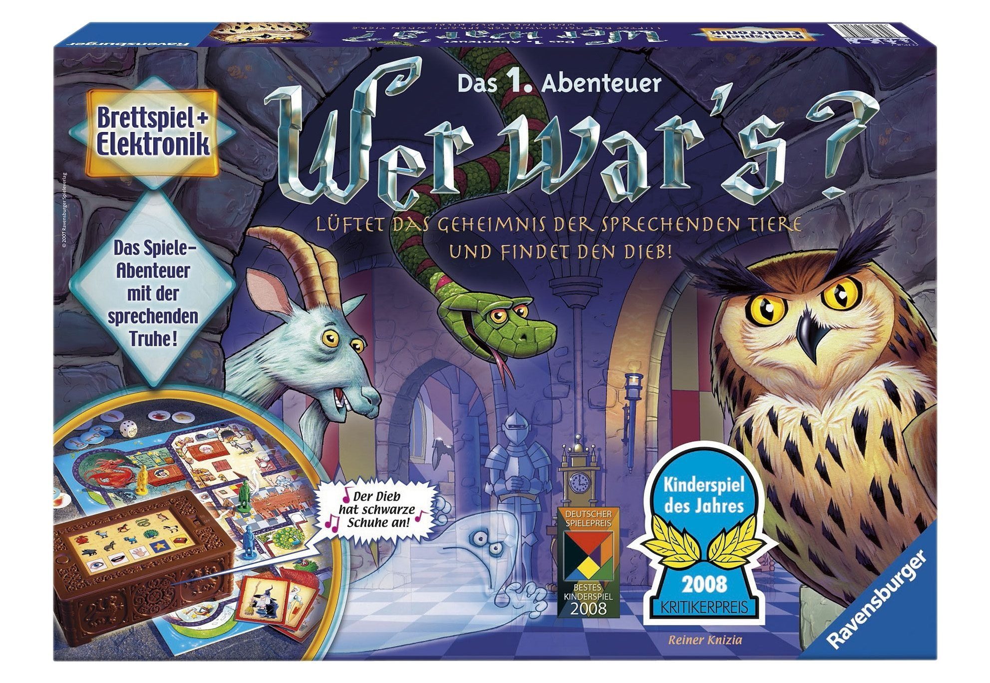 Ravensburger Spiel, Wer war's?, Made in Europe, FSC® - schützt Wald -  weltweit, Spielabenteuer mit der sprechenden Truhe