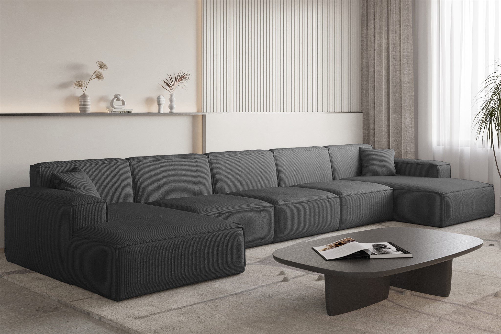 Fun Möbel Wohnlandschaft Sofa U-Form CELES günstig online kaufen