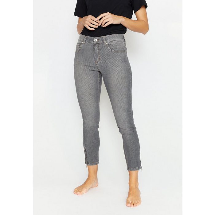 ANGELS Ankle-Jeans Jeans Skinny Ankle Zip' mit Zipper-Detail
