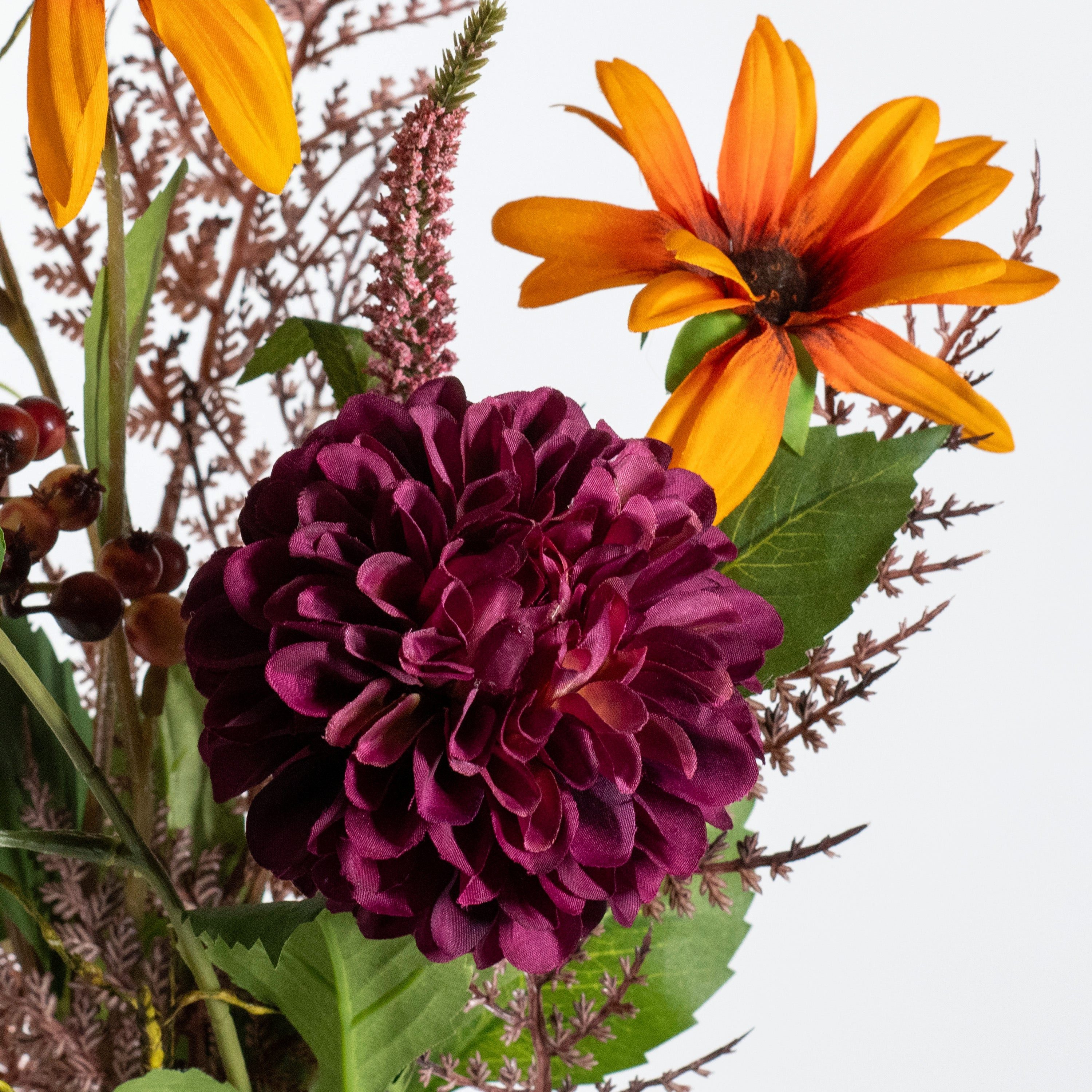 Kunstblume Künstlicher Blumenstrauß - Palma, 60cm, aplanta