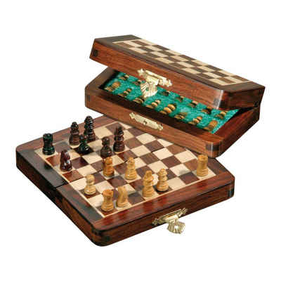 Philos Spiel, Schachspiel - Reiseschach - magnetisch - klein - Breite 13 cm