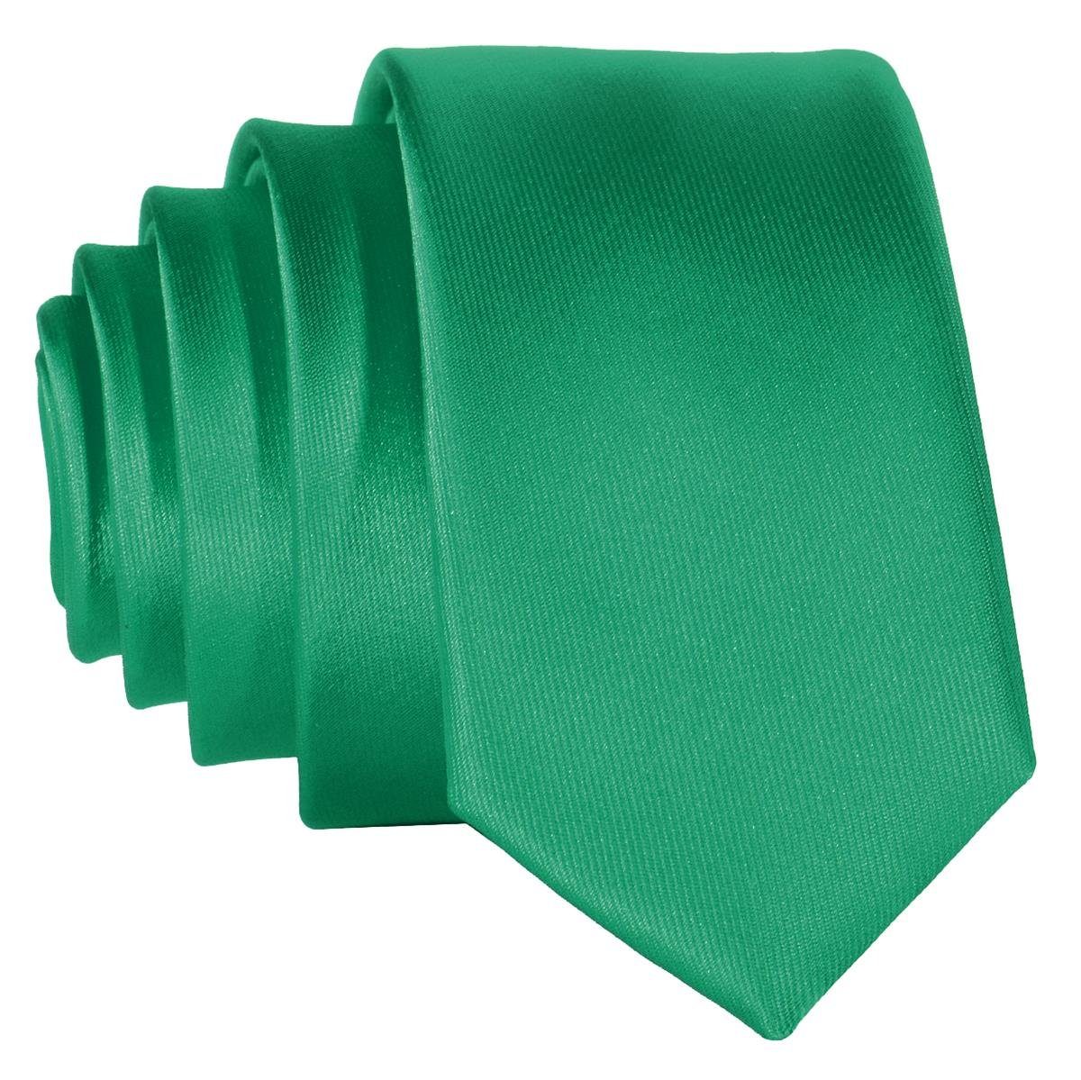 DonDon Krawatte schmale Krawatte 5 cm unifarben (Packung, 1-St., 1x Krawatte) matt, glänzend, gestreift, Seidenlook