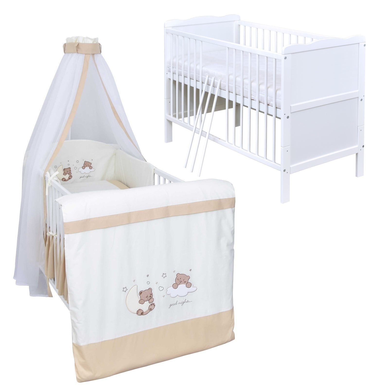 Komplettbett Babybett Jack Komplettset