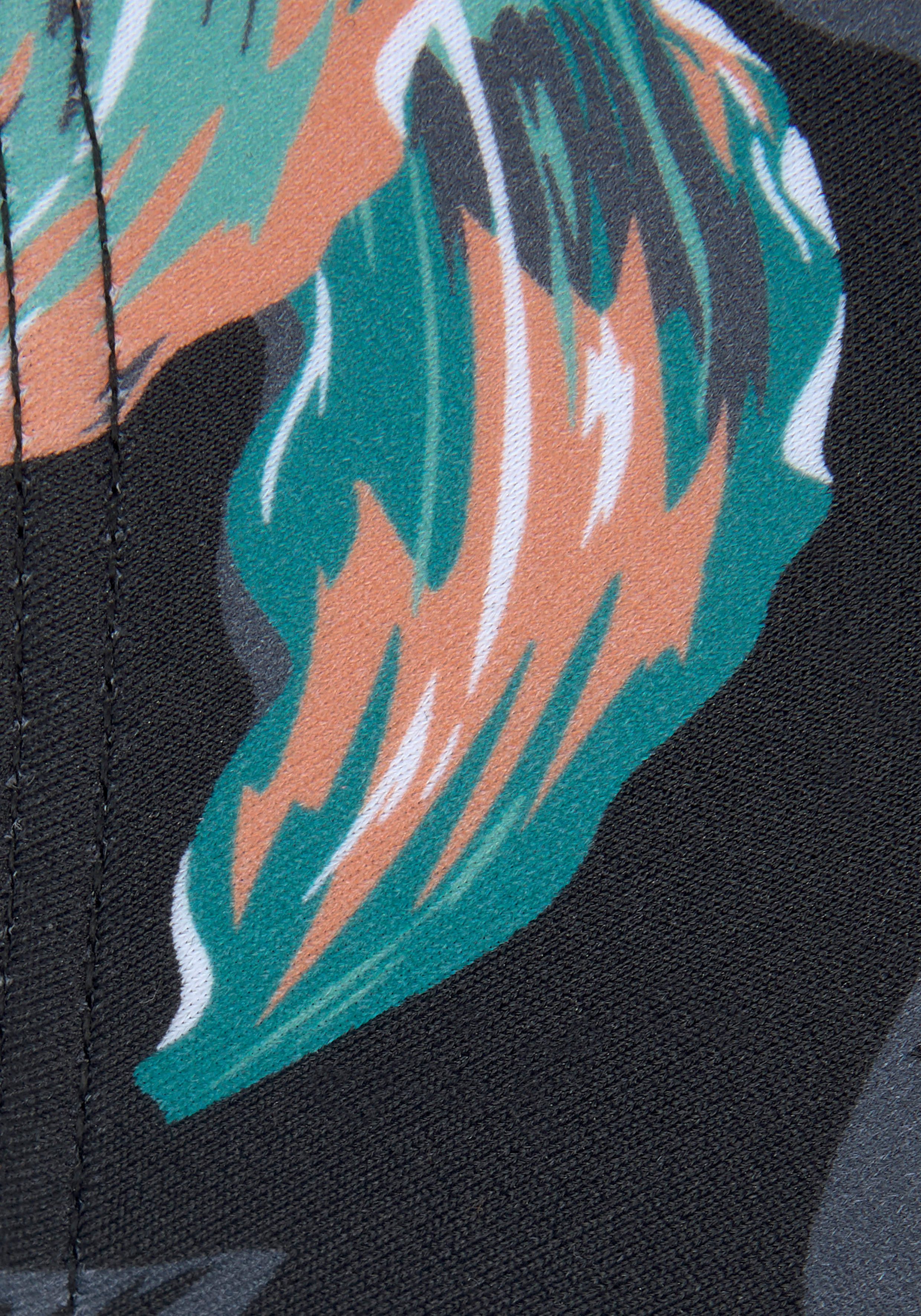 Venice Beach Triangel-Bikini-Top Lori, im tropischen Design, herausnehmbare Softcups, verstellbare Träger