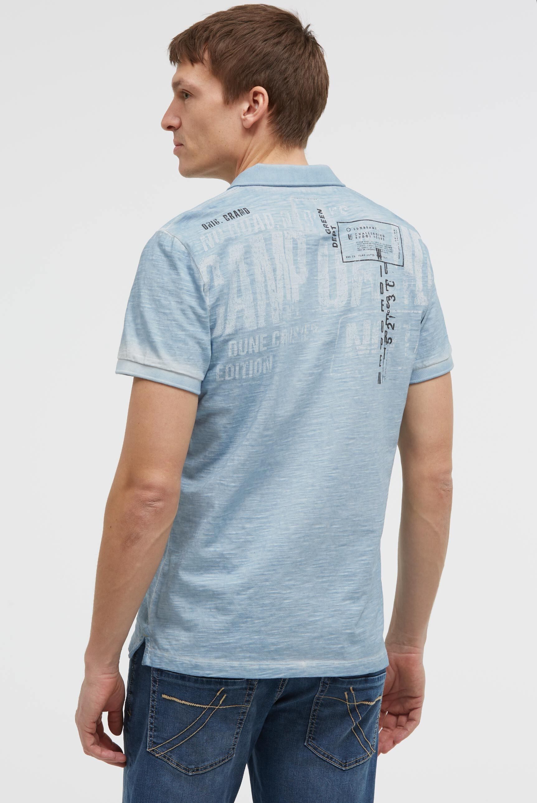 CAMP DAVID Poloshirt mit Seitenschlitze