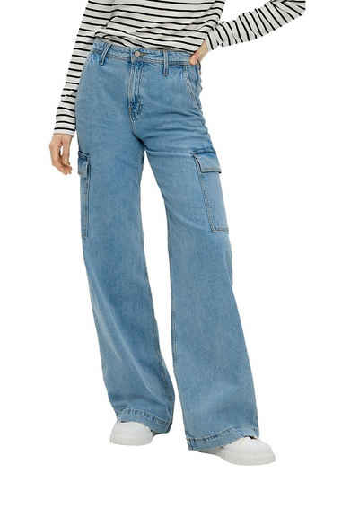 s.Oliver Weite Jeans mit weitem Bein und hohem Bund