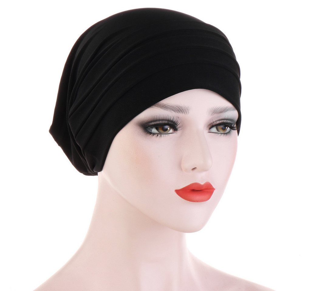 Cachito Strickmütze Haar Wrap für Damen Weich Turban Cap Stretch Jersey Kopftuch Atmungsaktiv Leichtgewicht Turban für Frauen