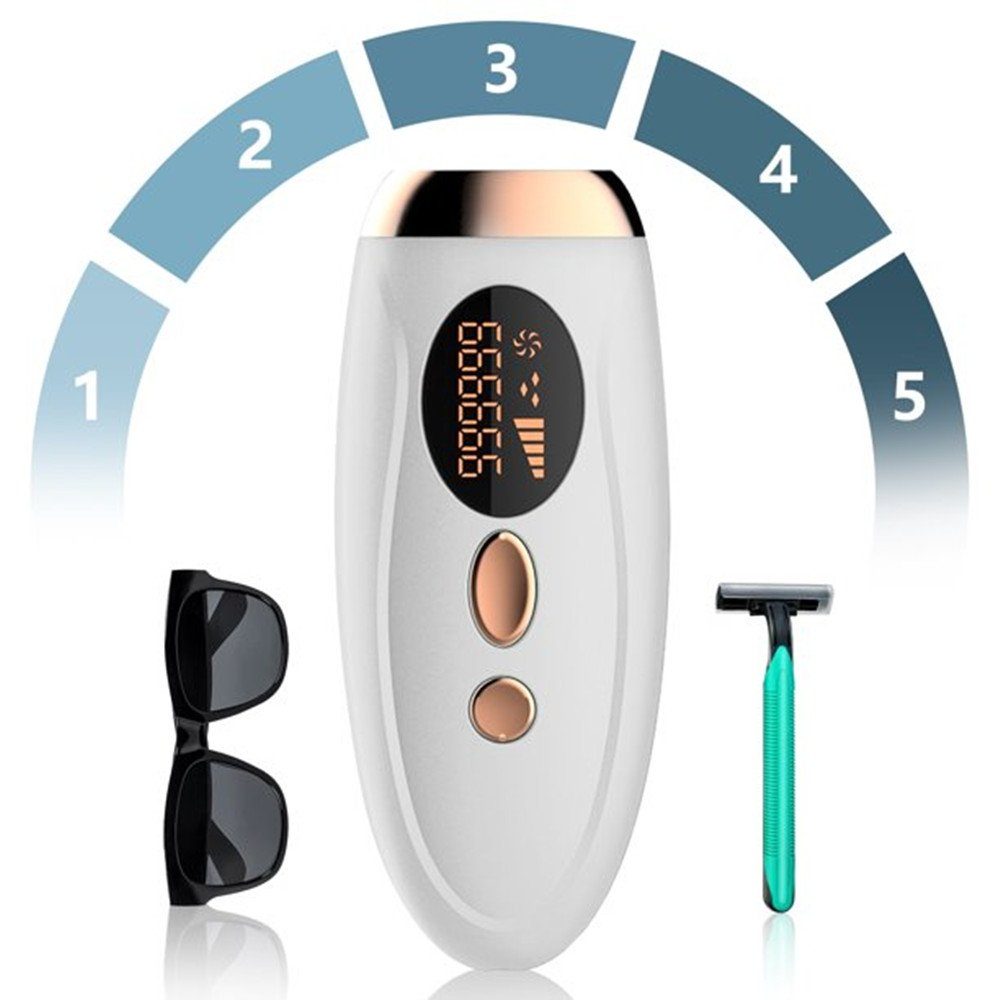 autolock IPL-Haarentferner IPL-Haarentferner,dauerhaft Sicherste 5X,350000, 350000 Lichtimpulse, IPL-Haarentferner mit Hautsensor für Frauen Männer