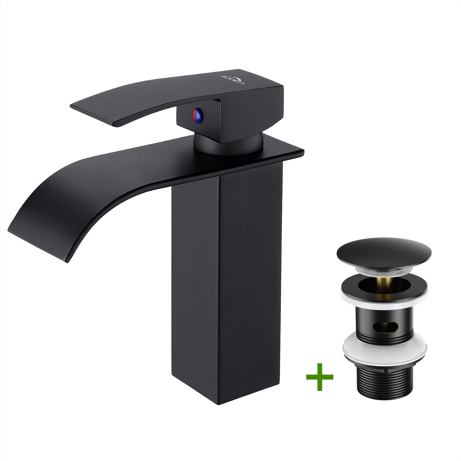 Auralum Max Waschtischarmatur Wasserfall Wasserhahn Badarmatur günstig online kaufen