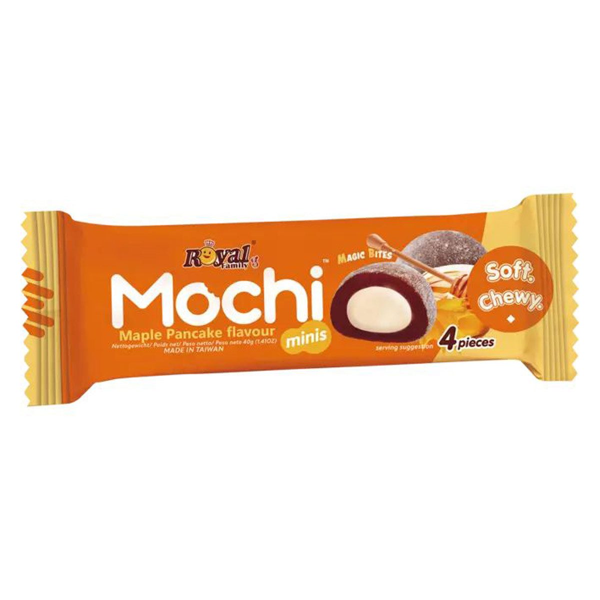 Royal Family Kuchen, Royal Family Mochi Maple Pancake Snack Riegel Soft Chewy 40g