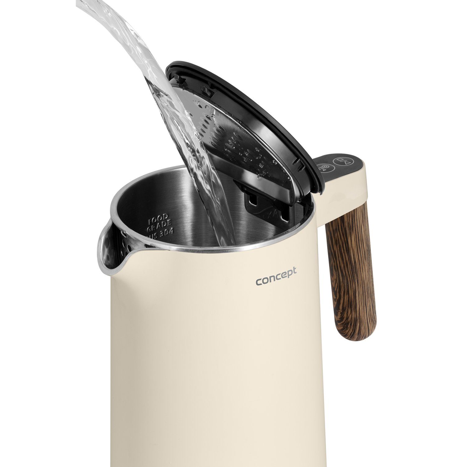 Concept Wasserkocher RK3304/RK3305, 1.5 l, 2200,00 W, Norwood Wasserkocher aus Edelstahl – Bild 4 von 5