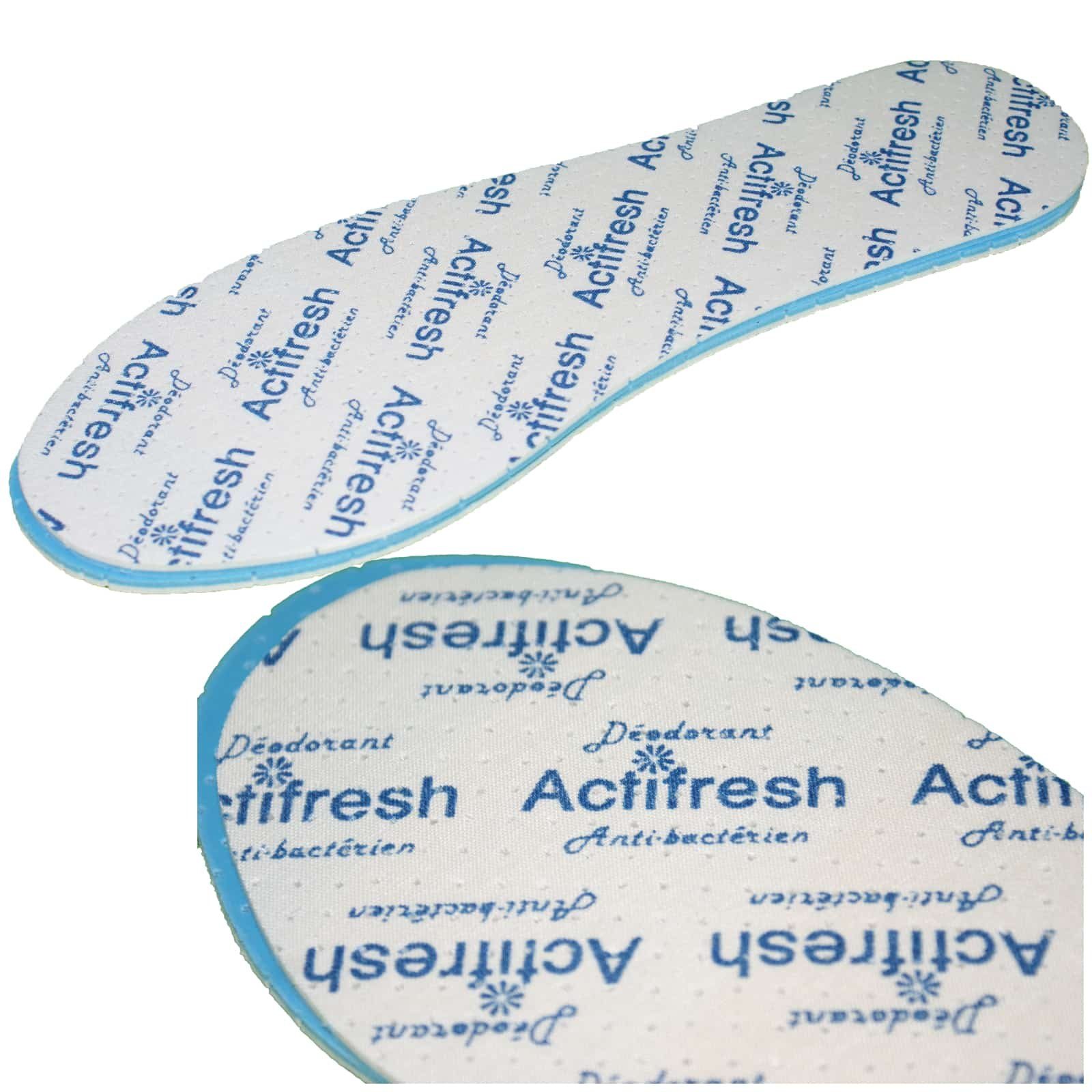 Sohlen24 Frischesohlen Antibakterielle ACTIFRESH Schuheinlagen 8 (Packung, 1 Paar), Universalgröße