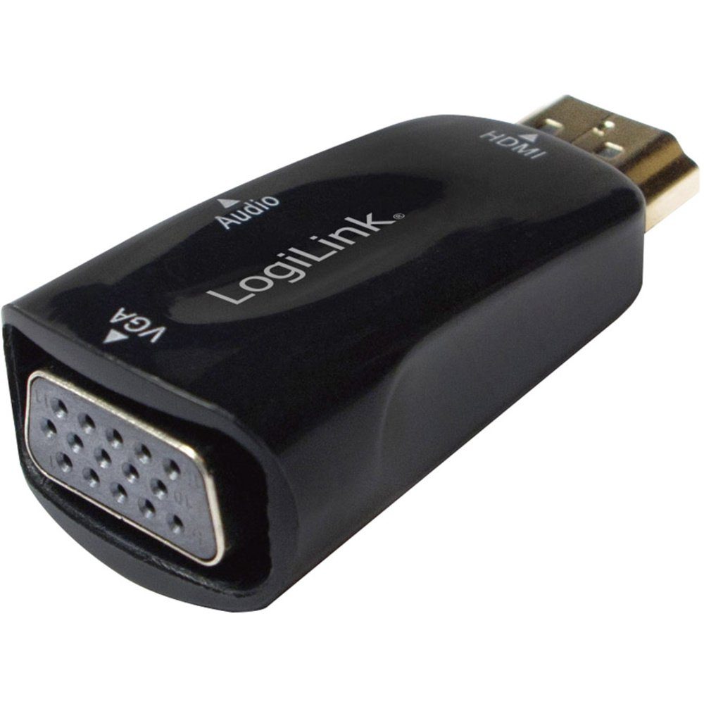 LogiLink LogiLink CV0107 Adapter [1x HDMI-Stecker - 1x VGA-Buchse] Schwarz TV-Adapter