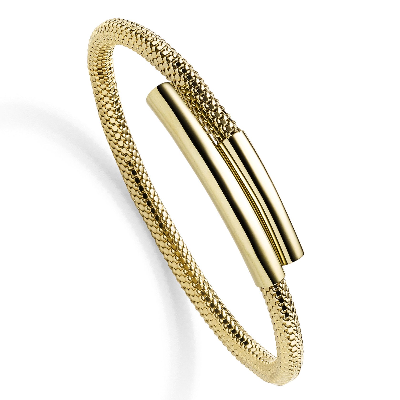 Goldarmband Gold Armspange Breite 5,0 mm - 585-14 Karat Gelbgold