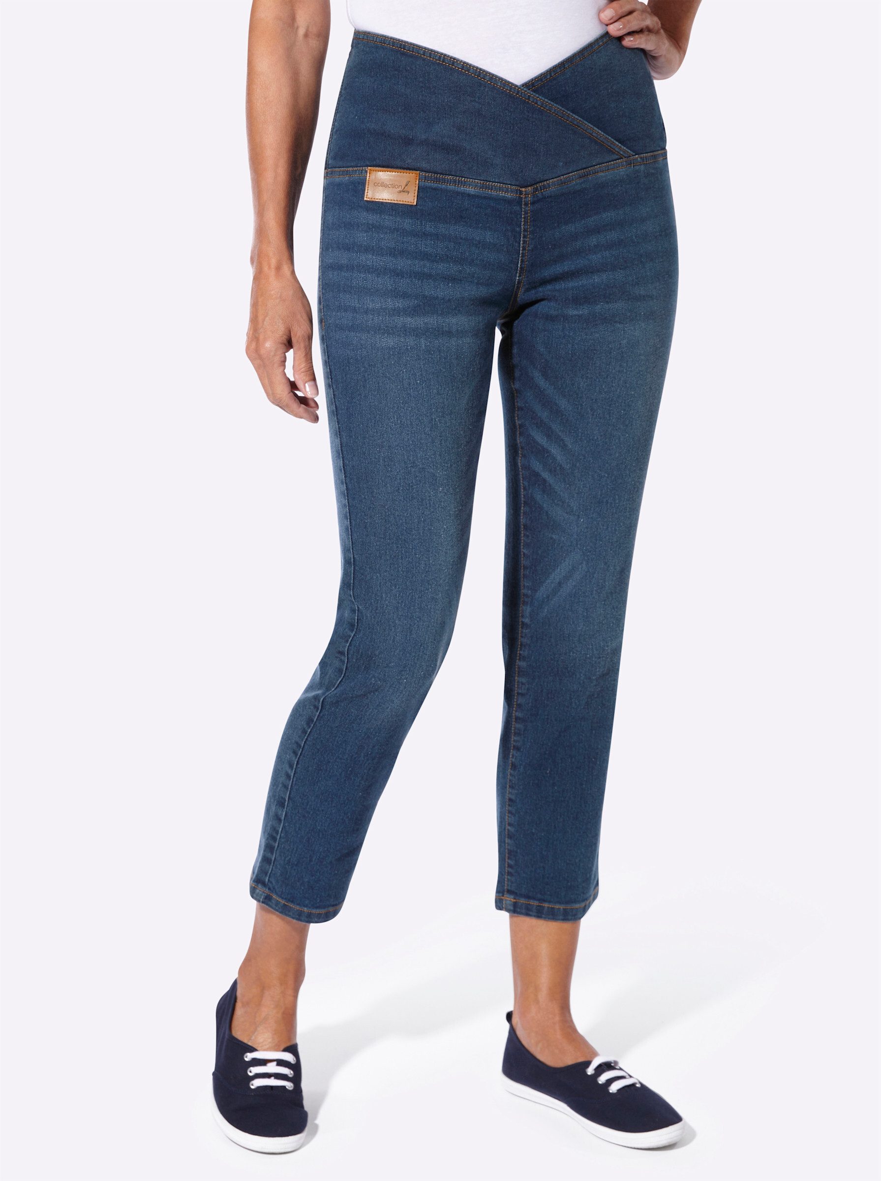 Jeansshorts 7/8-Jeans komfortabel