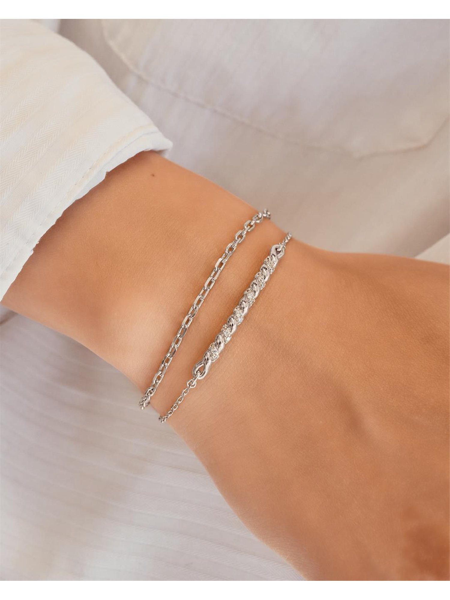 Ania Haie Armband Ania Haie Damen-Armband 925er Silber 18 Zirkonia