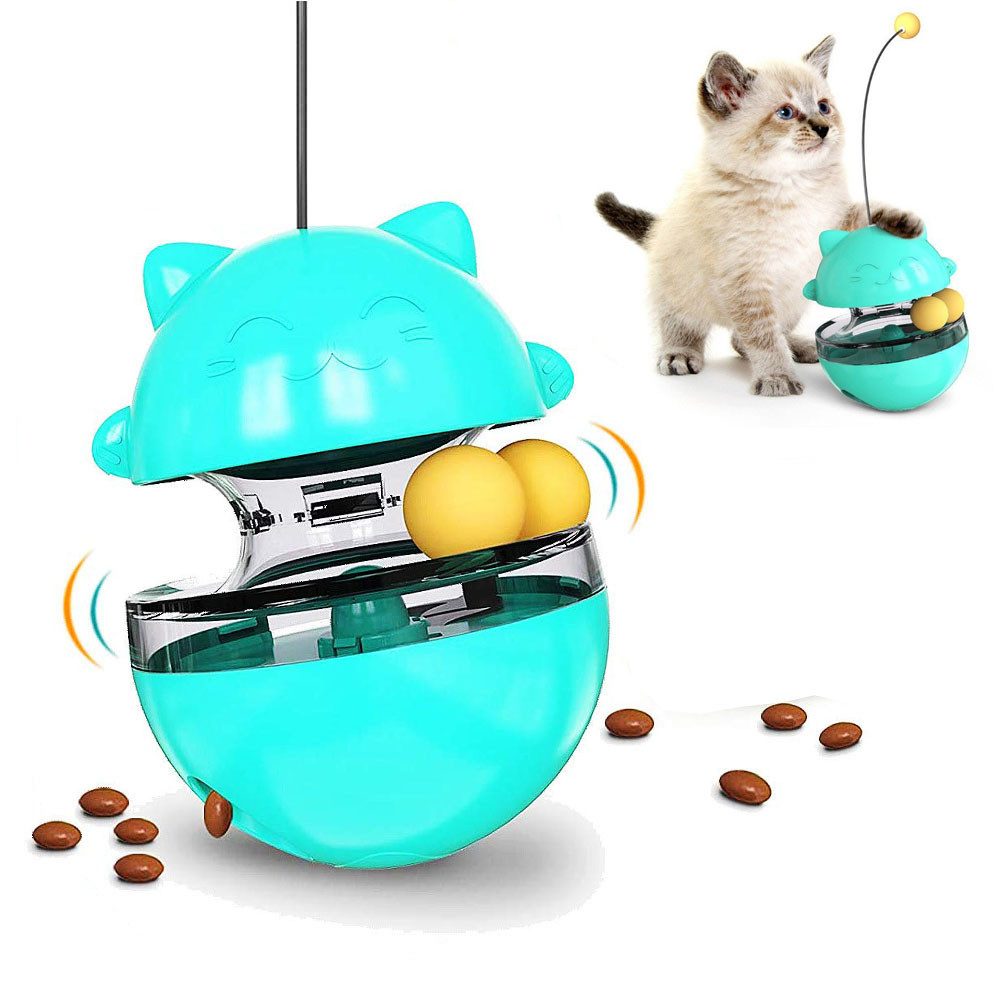 Tier-Intelligenzspielzeug 2 in 1 Katzensnack-Spender Spielzeug, Interaktives Spielzeug