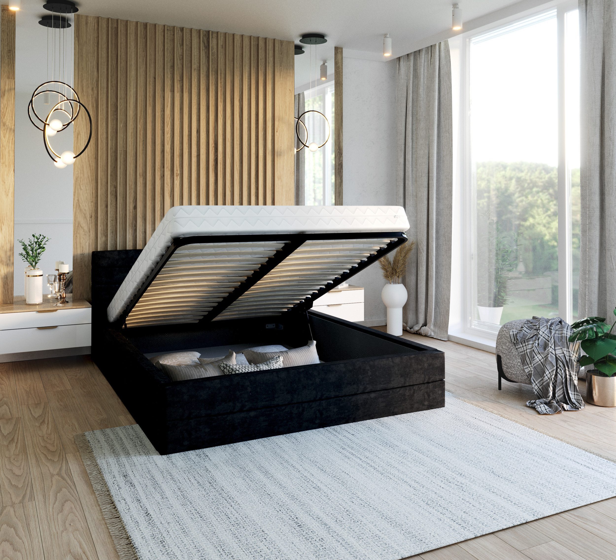 FDM Polsterbett Bettrahmen Bettgestell 90x200, 120x200, günstig online kaufen