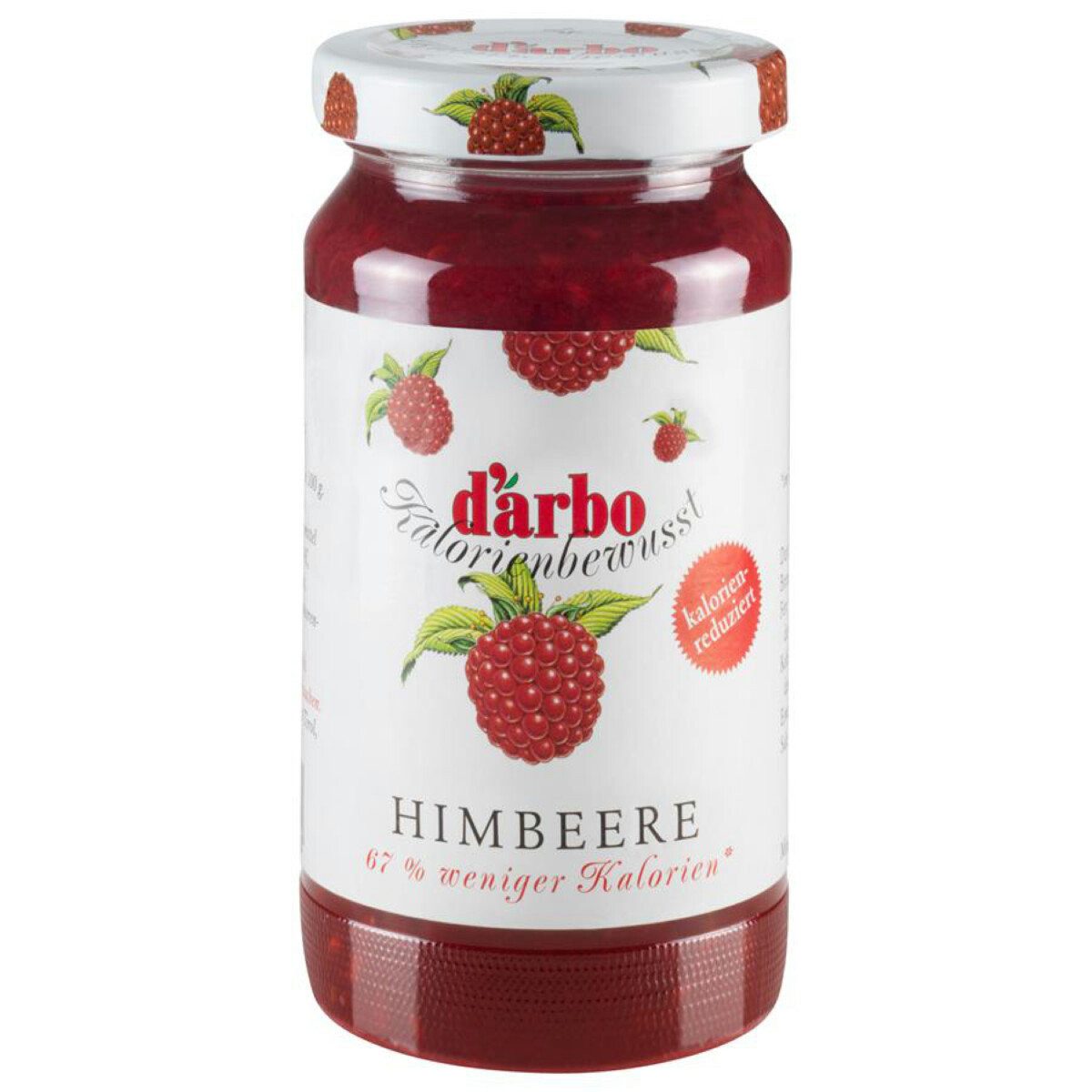 darbo Fruchtaufstrich, Darbo Himbeer Konfitüre mit Süßungsmitteln Kalorienbewusst 220g