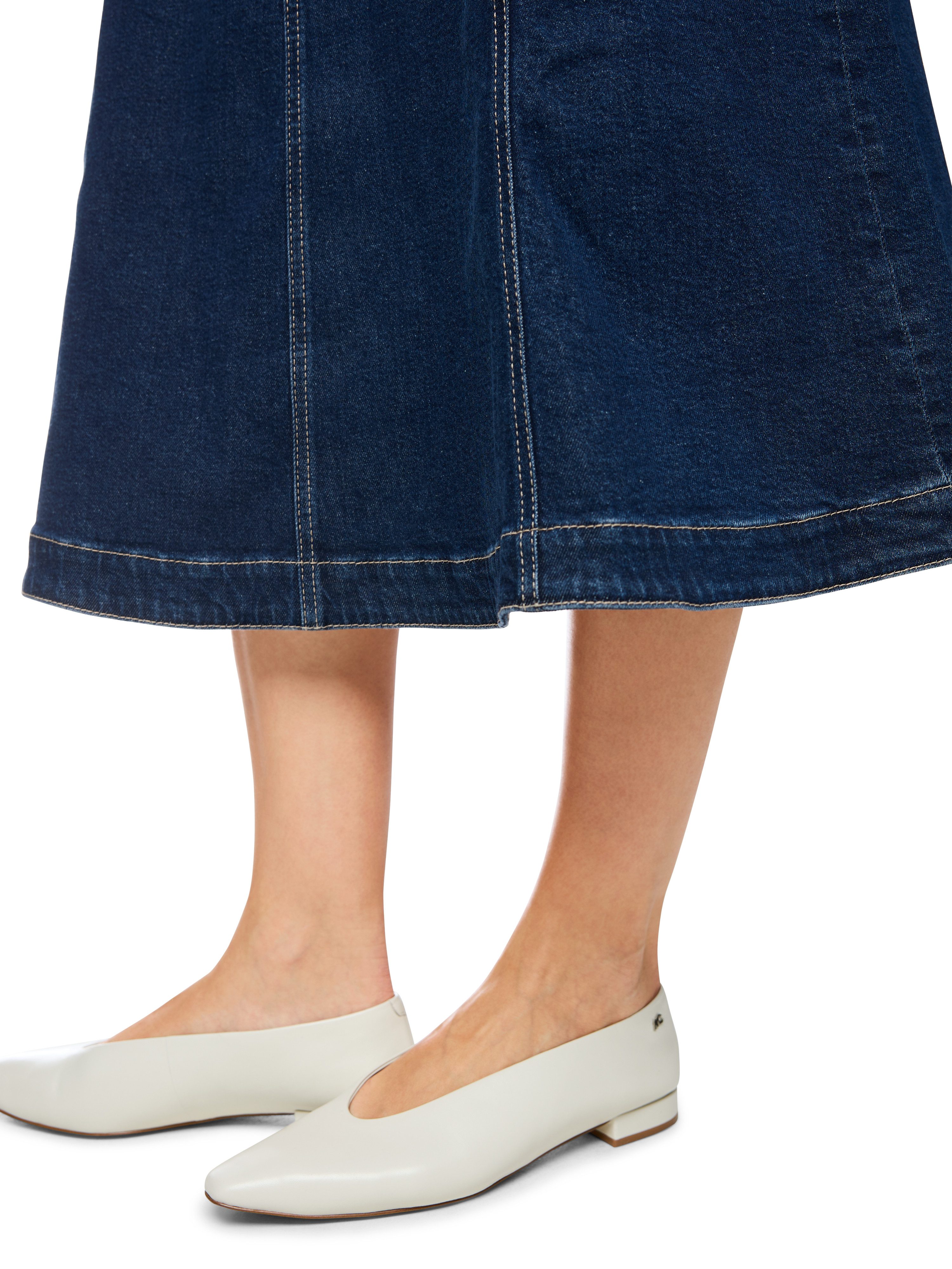Marc Cain Jeansrock Leolicious Premium Damenmode mit Falten-Details