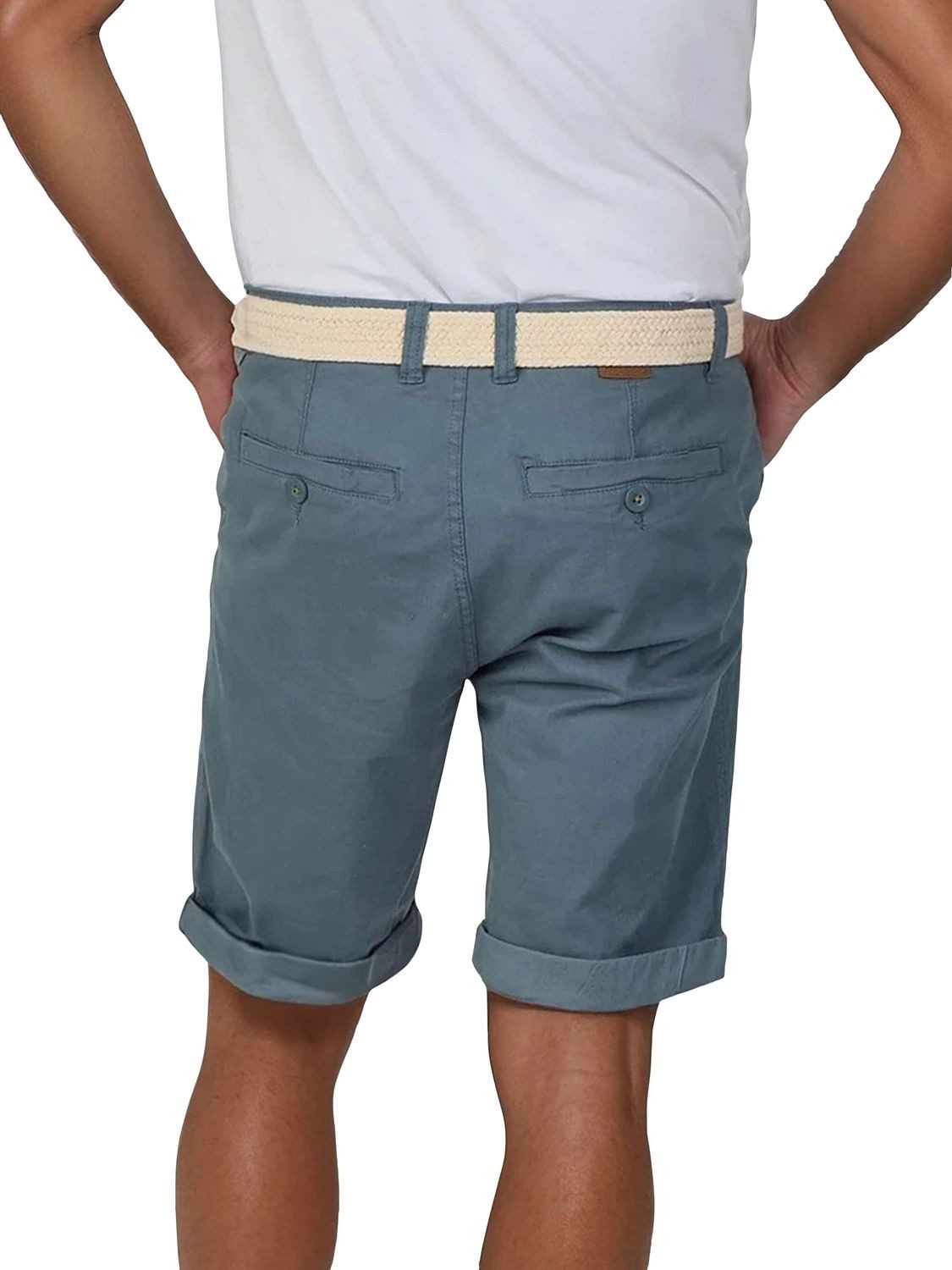 riverso Chinoshorts Herren Shorts RIVHenry Regular Fit Bermudashorts mit Gürtel