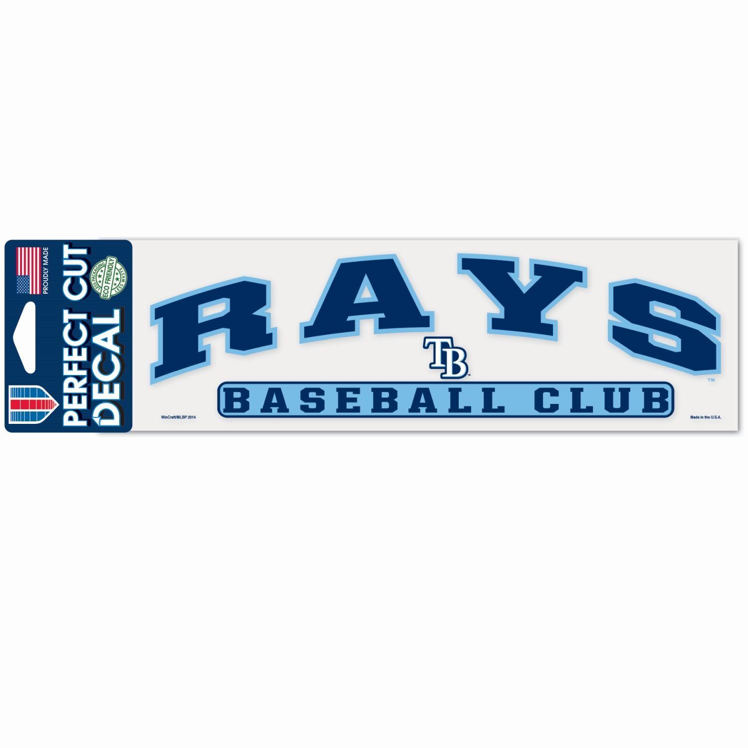 8x25cm Bay Rays Perfect Tampa MLB WinCraft Cut Wanddekoobjekt Aufkleber