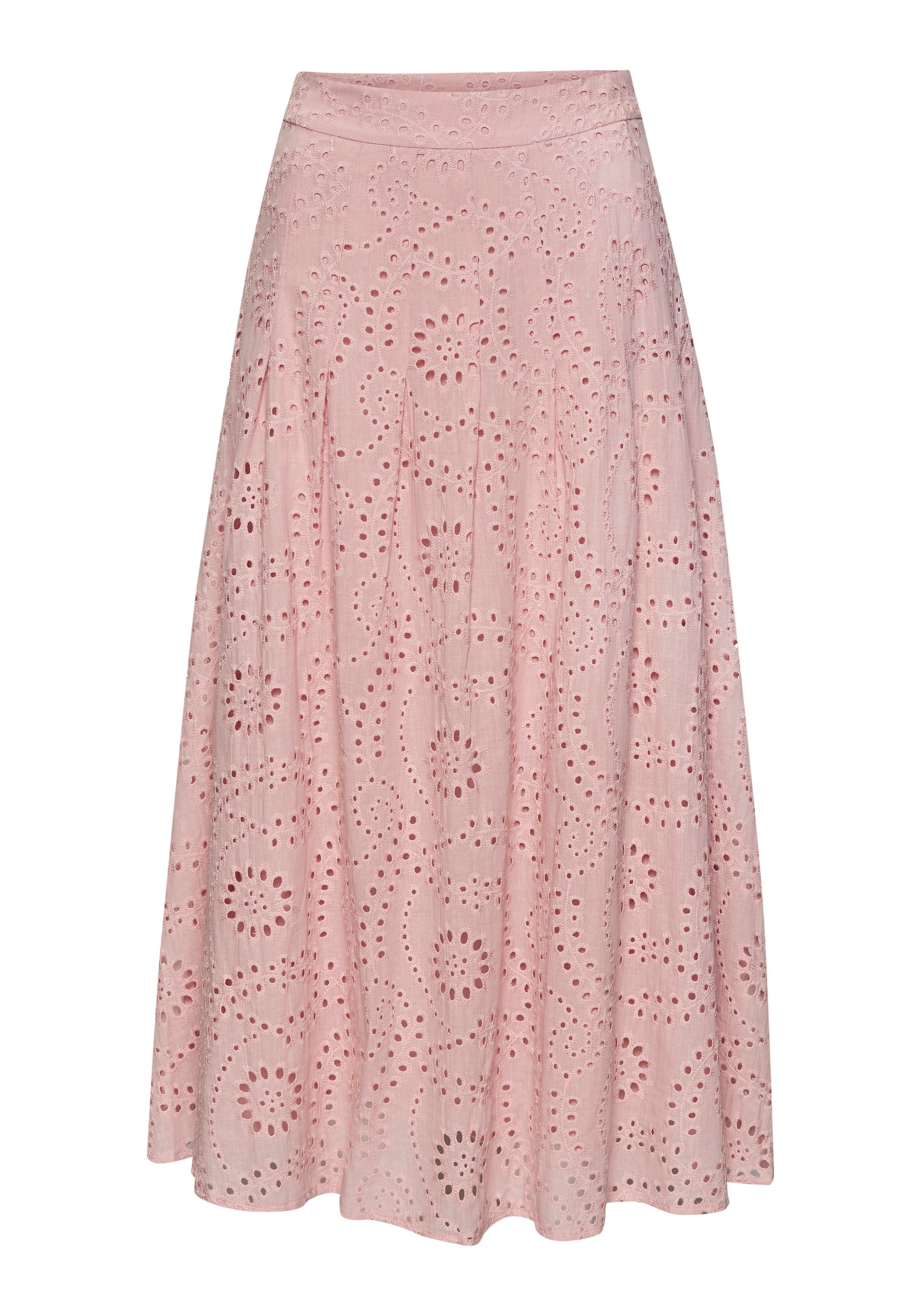 Buffalo Maxirock aus Spitze, Eyelet, Sommerrock, modische Lochstickerei günstig online kaufen
