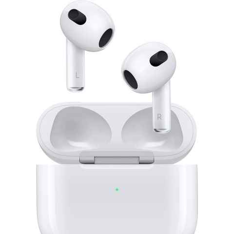 Apple AirPods (3. Generation 2022) mit MagSafe Ladecase wireless In-Ear-Kopfhörer (Freisprechfunktion, Sprachsteuerung, Siri, Bluetooth)