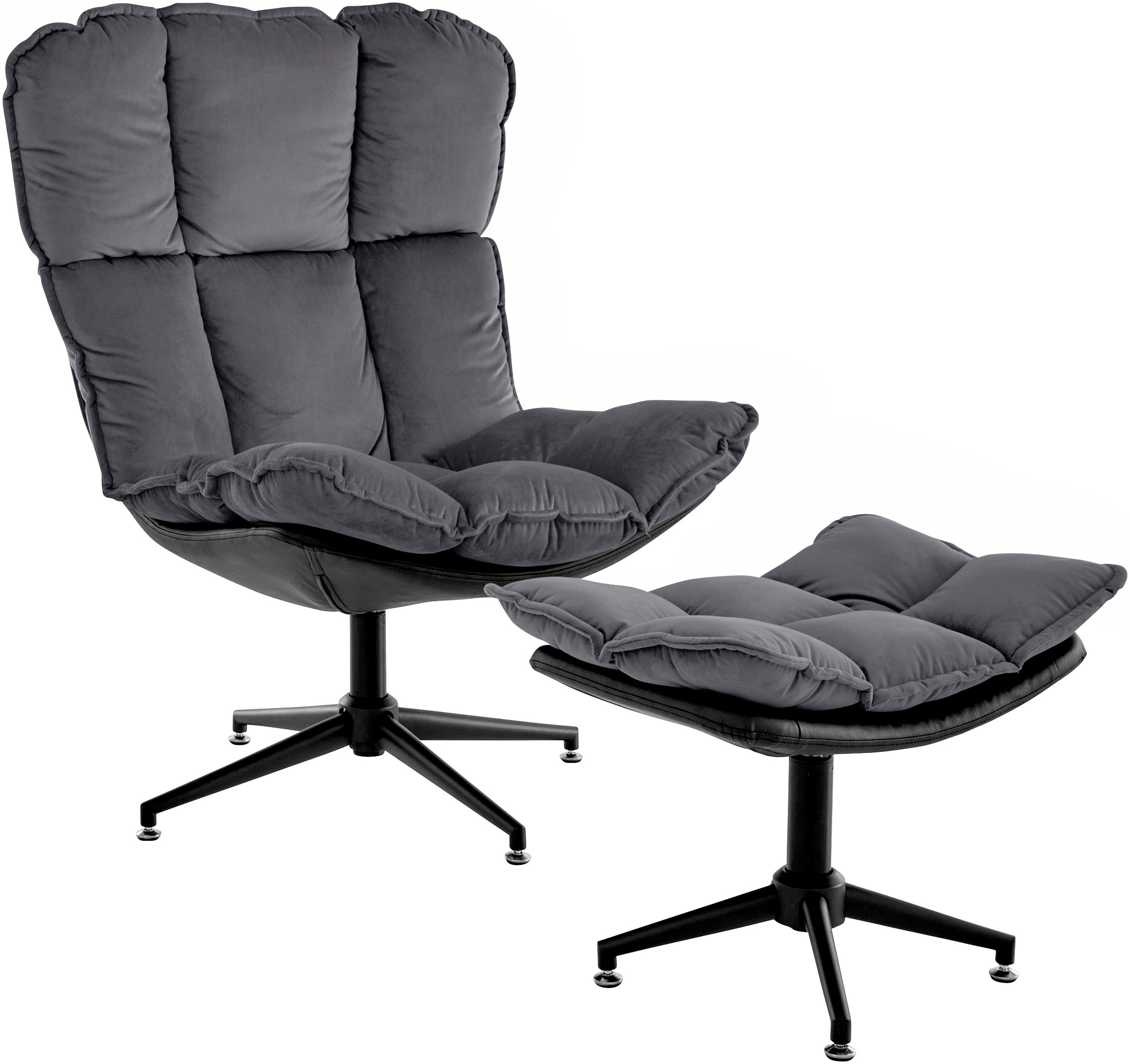 Home affaire Drehsessel Seet, Polstersessel mit Hocker, (2-St), 360° drehbar, Relaxsessel inkl. Hocker. Reduzierter Preis € 349,99. Unverbindliche Preisempfehlung € 699,99