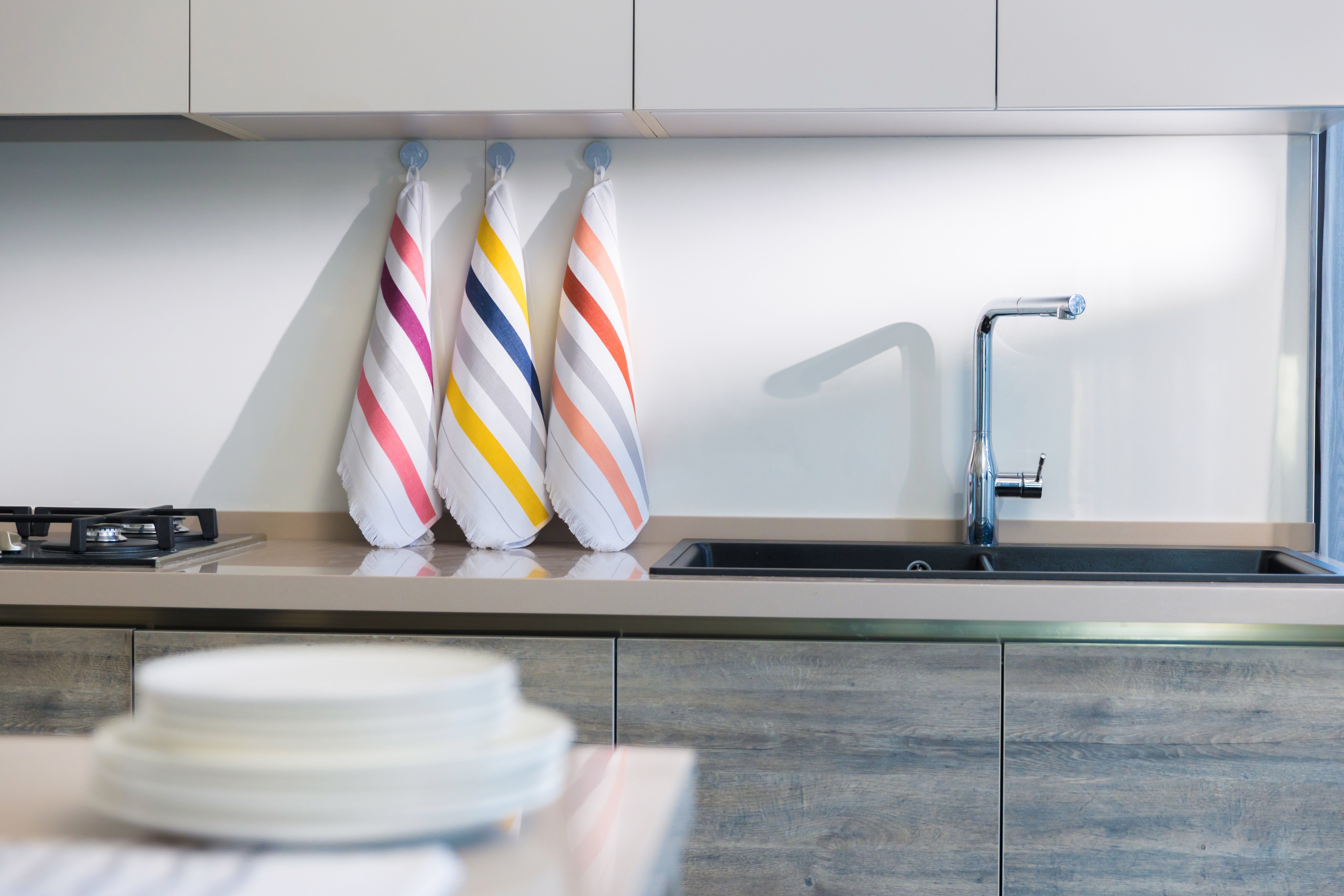 Simurq Geschirrtuch 100% Baumwolle Geschirrtücher, 3er Set, 45x70cm mit 2 A günstig online kaufen