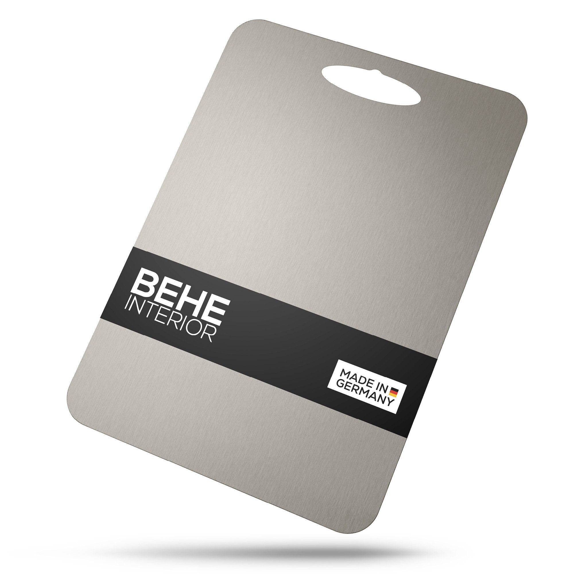 BEHE Interior Schneidebrett 100% Titan Schneidebrett - Titanium cutting board, (1 Schneidebrett), 00% Reintitan · Spülmaschinenfest · Antibakteriell · 30x21cm