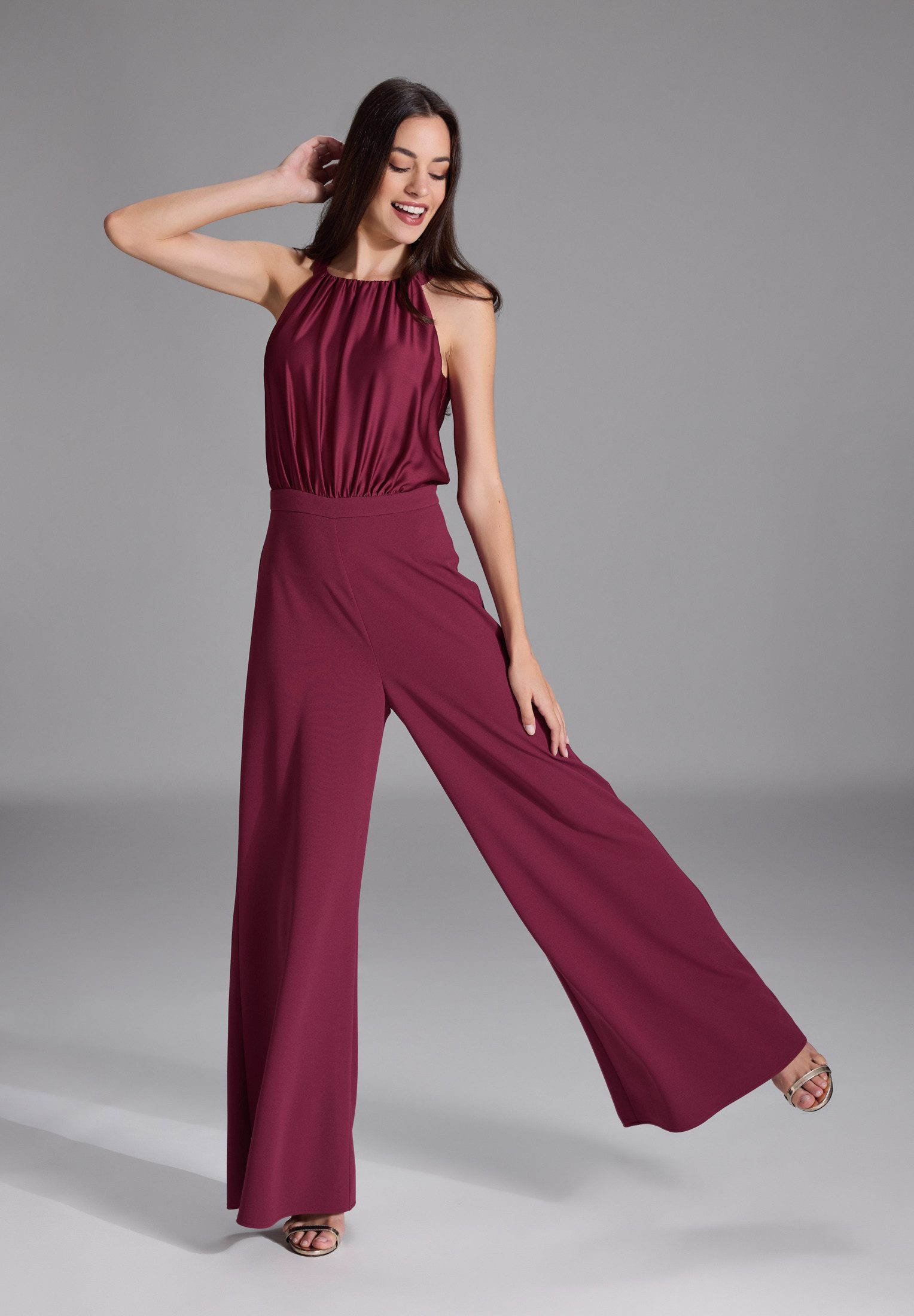 SWING Jumpsuit Oberteil in lockerer Passform