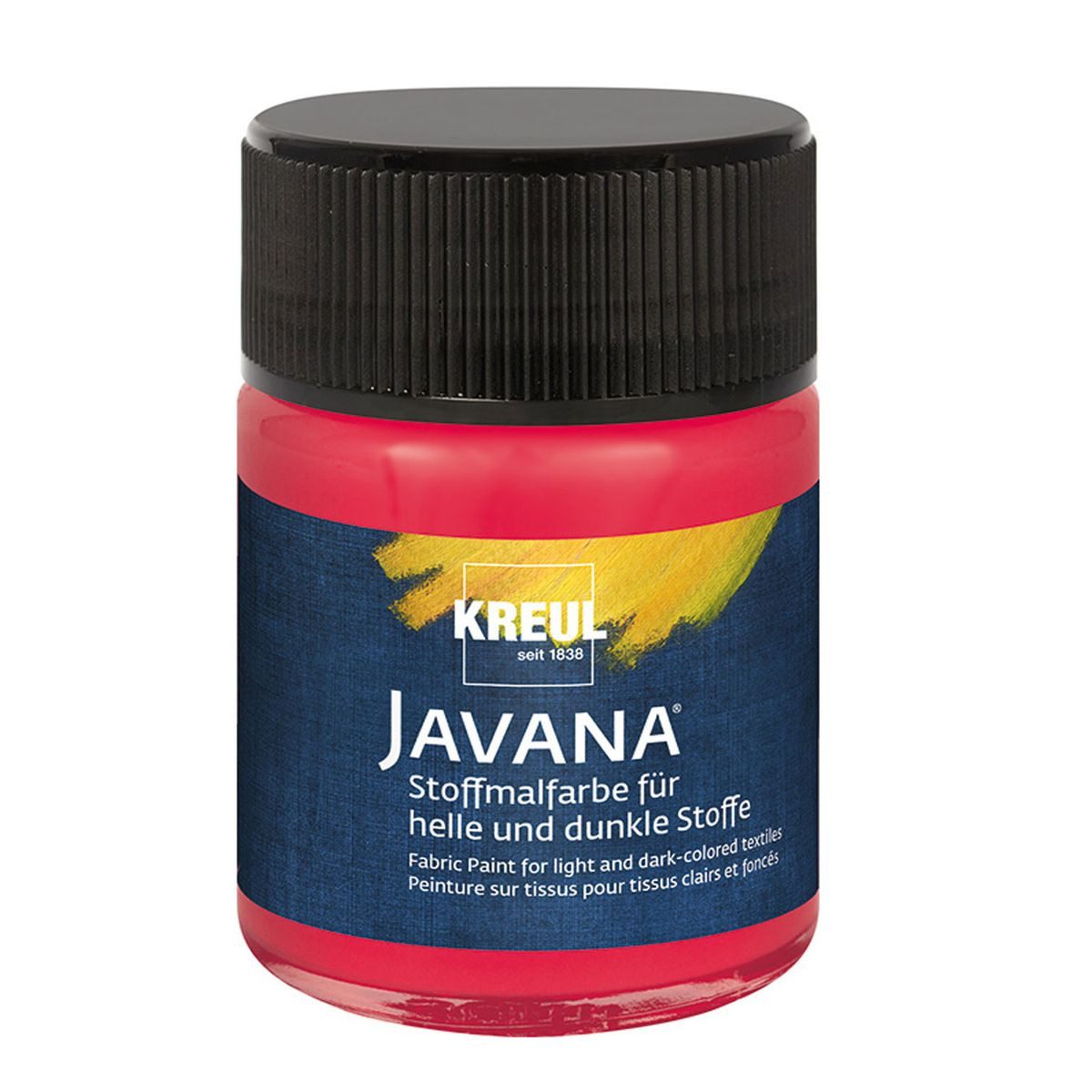 C. KREUL Stoffmalfarbe KREUL Stoffmalfarbe JAVANA cherry 50ml Glas