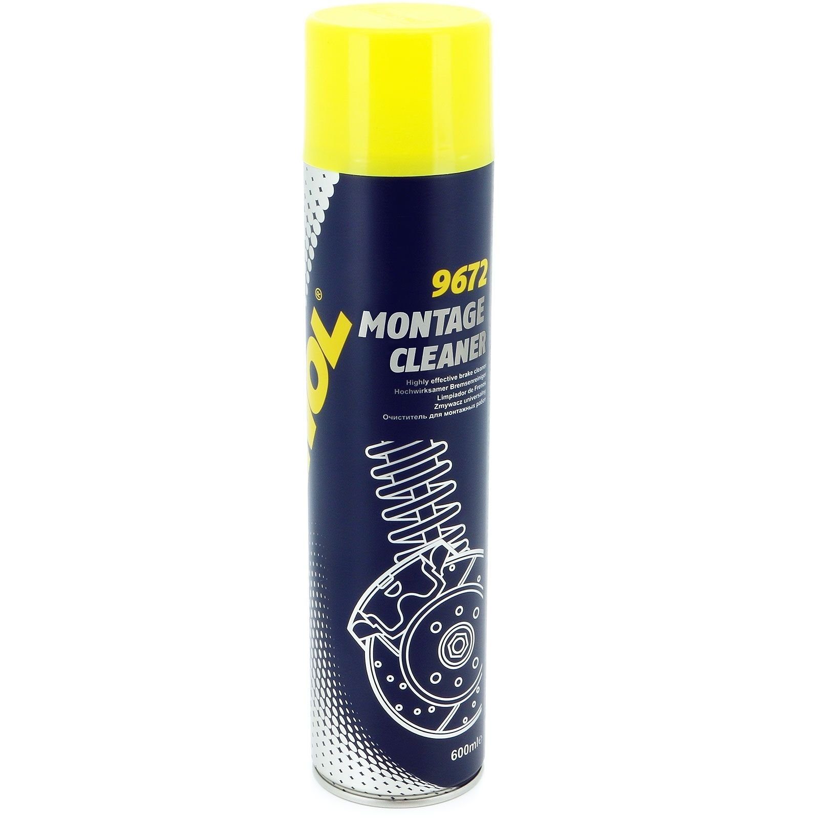 Mannol 2x Bremsenreiniger Montage Cleaner 600 ml Typ 9672 Auto-Reinigungsmittel (Spar-Set 2 Flaschen)