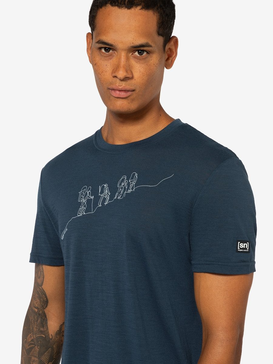 SUPER.NATURAL T-Shirt für Herren, aus Merinowolle günstig online kaufen