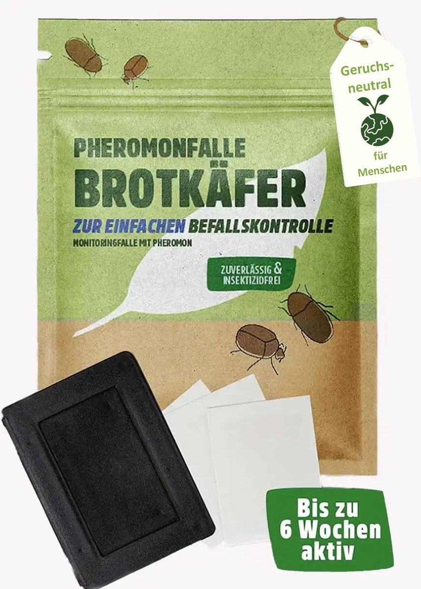 Futura-Shop Insektenfalle Brotkäferfalle giftfreie Pheromonfalle - insektizidfrei, Geruchsneutral