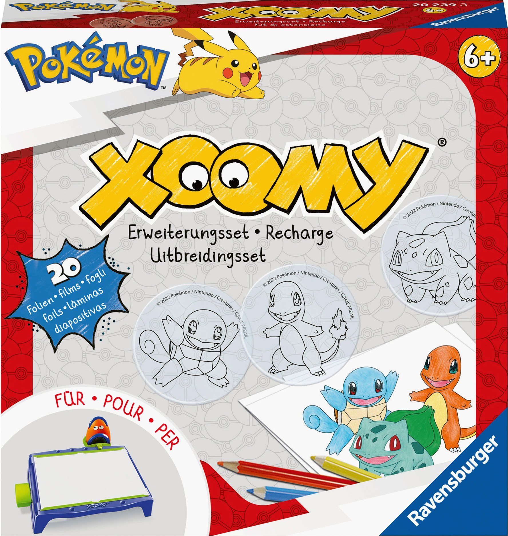 Ravensburger Malvorlage XOOMY® Pokémon Refill, Made in Europe; FSC®- schützt Wald - weltweit